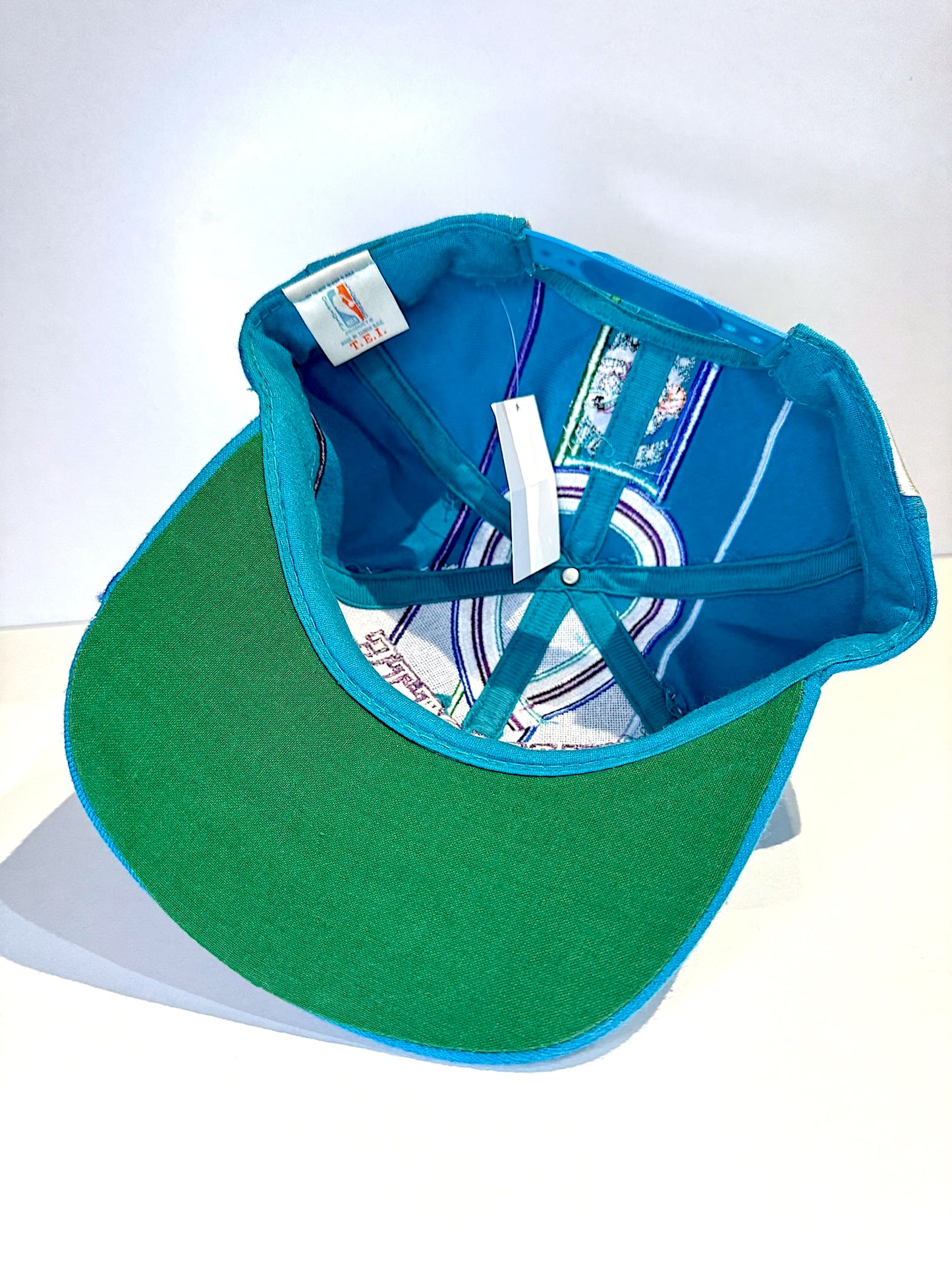 VINTAGE 90s CHARLOTTE HORNETS T.E.I "WOOL" SNAPBACK CAP HAT