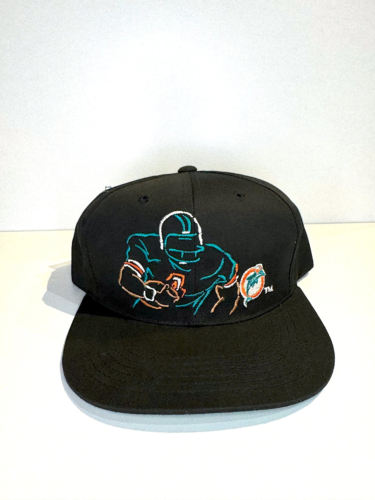 "YOUTH" VINTAGE 90s MIAMI DOLPHINS ANNCO SNAPBACK CAP HAT