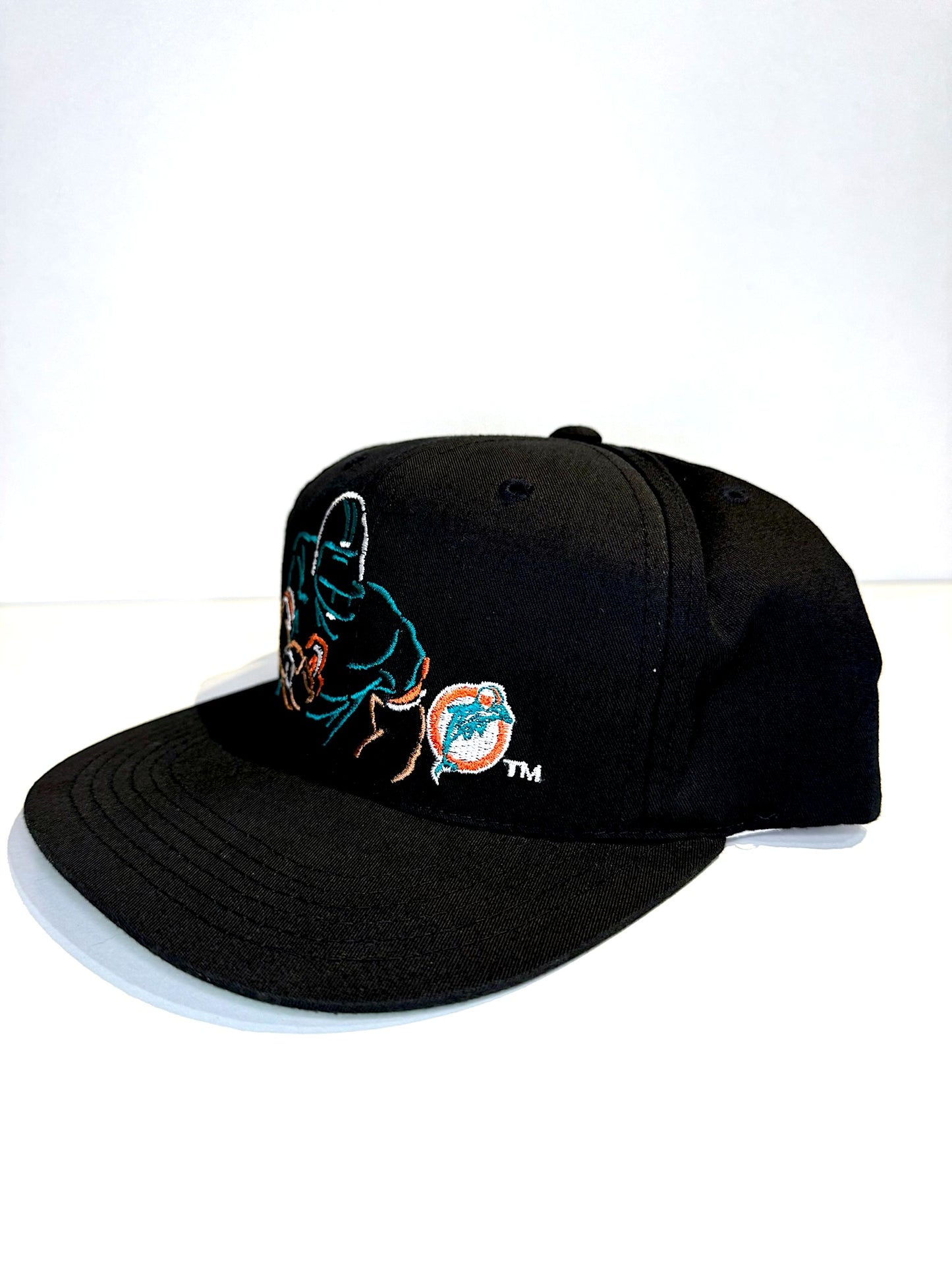 "YOUTH" VINTAGE 90s MIAMI DOLPHINS ANNCO SNAPBACK CAP HAT