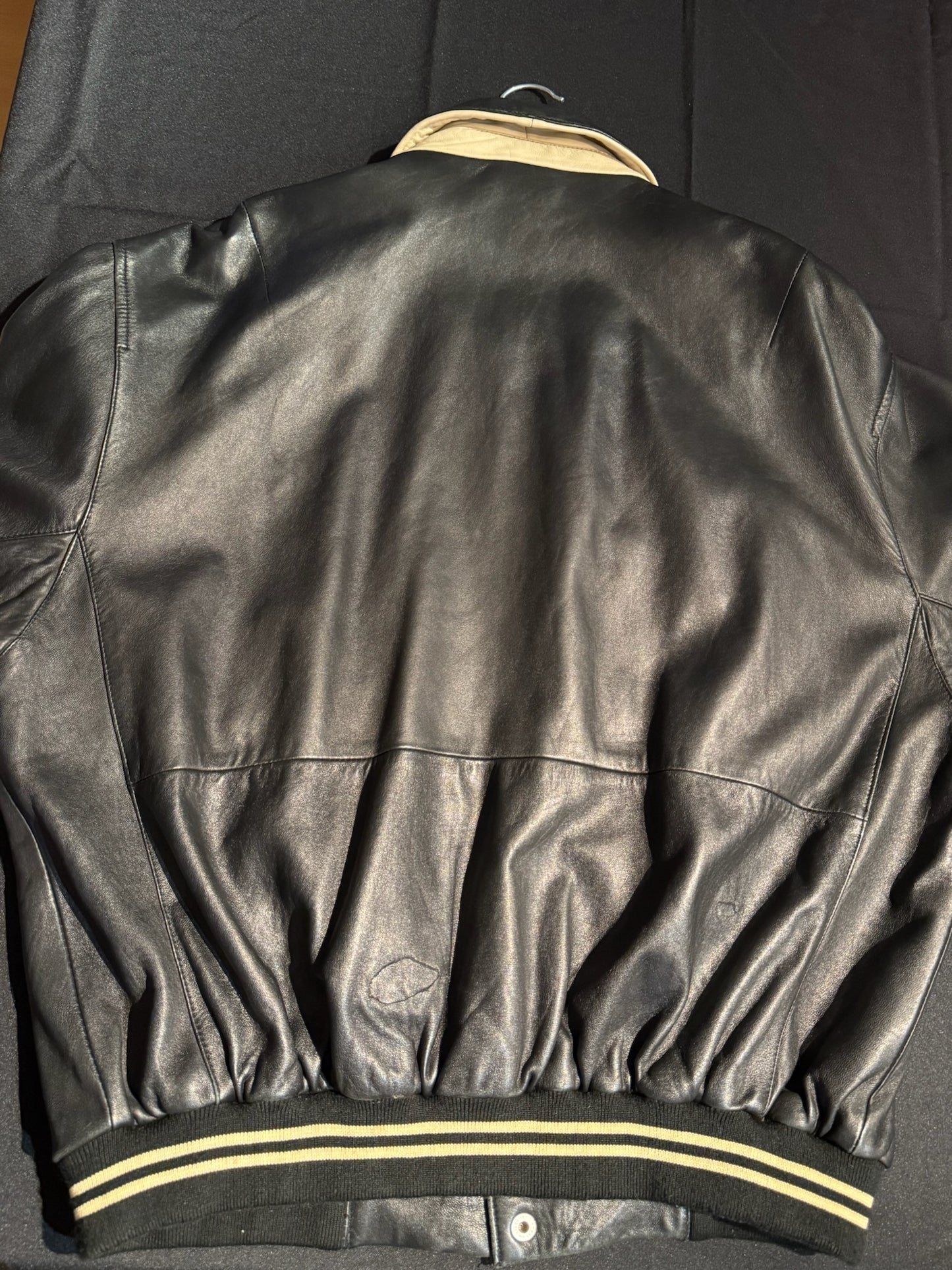 VINTAGE UNCLE SAM LEATHER JACKET SZ: XL