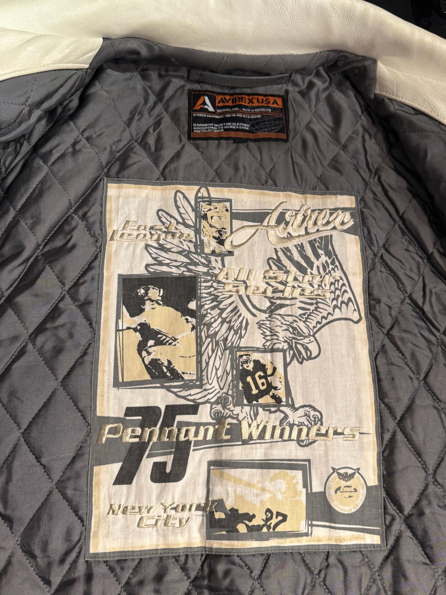 Y2K AVIREX "MAD BULLS PRO HOCKEY" JACKET SZ: XXL