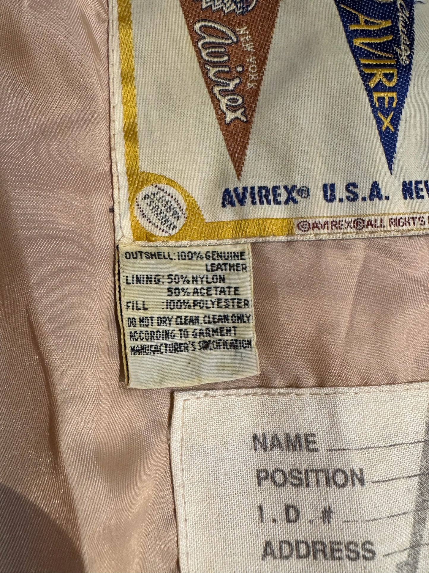 VINTAGE 90s AVIREX "USAF IN JAPAN" VARSITY JACKET SZ: M