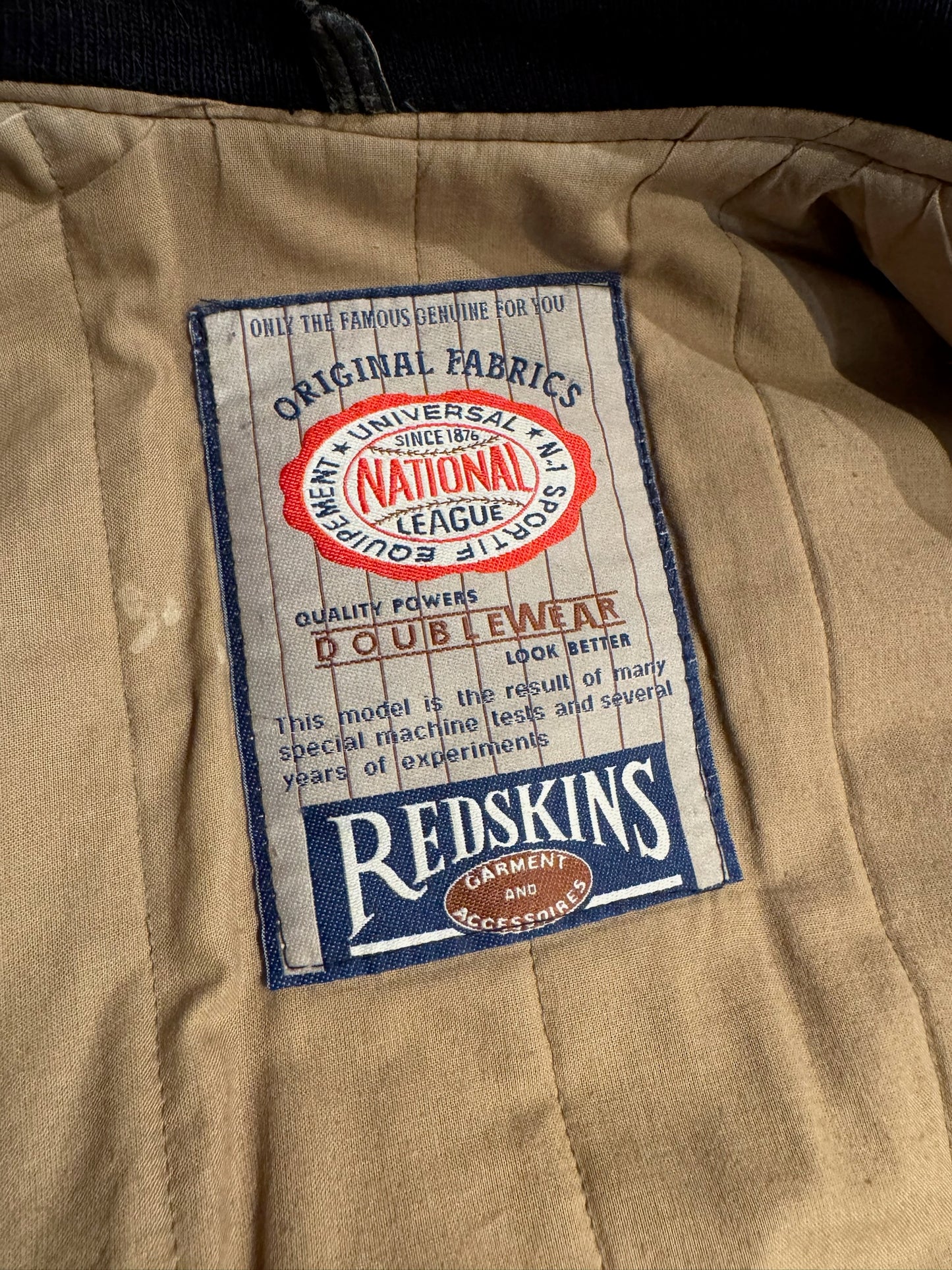 VINTAGE REDSKINS "NATIONAL LEAGUE" VARSITY JACKET  SZ: 3XL