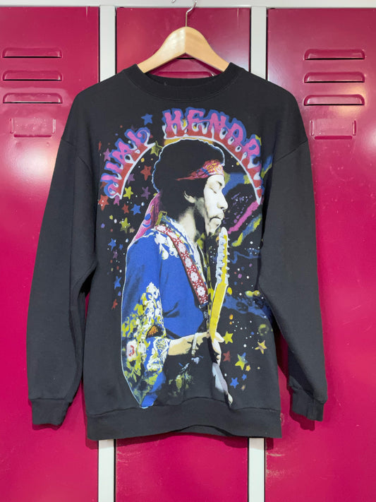 VINTAGE 90s JIMI HENDRIX CREWNECK SWEATSHIRT  SZ: M