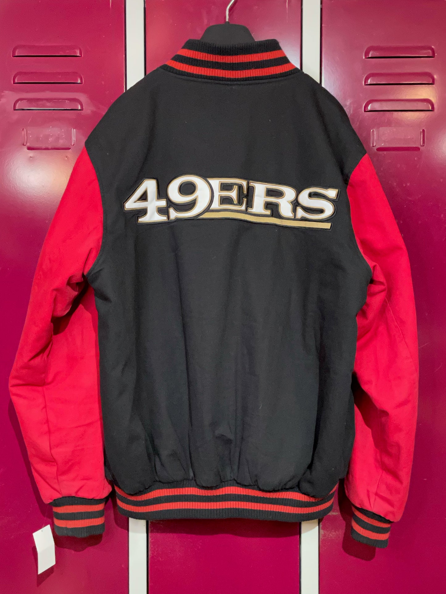 VINTAGE SAN FRANCISCO 40ERS REVERSIBLE NFL JACKET  SZ: L