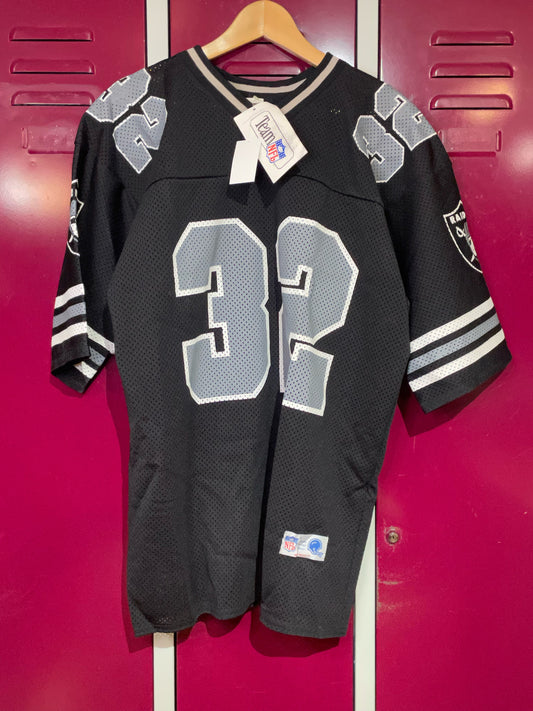 "DS" VINTAGE 90s PRO ONE LOS ANGELES RAIDERS "32" NFL JERSEY  SZ: One size