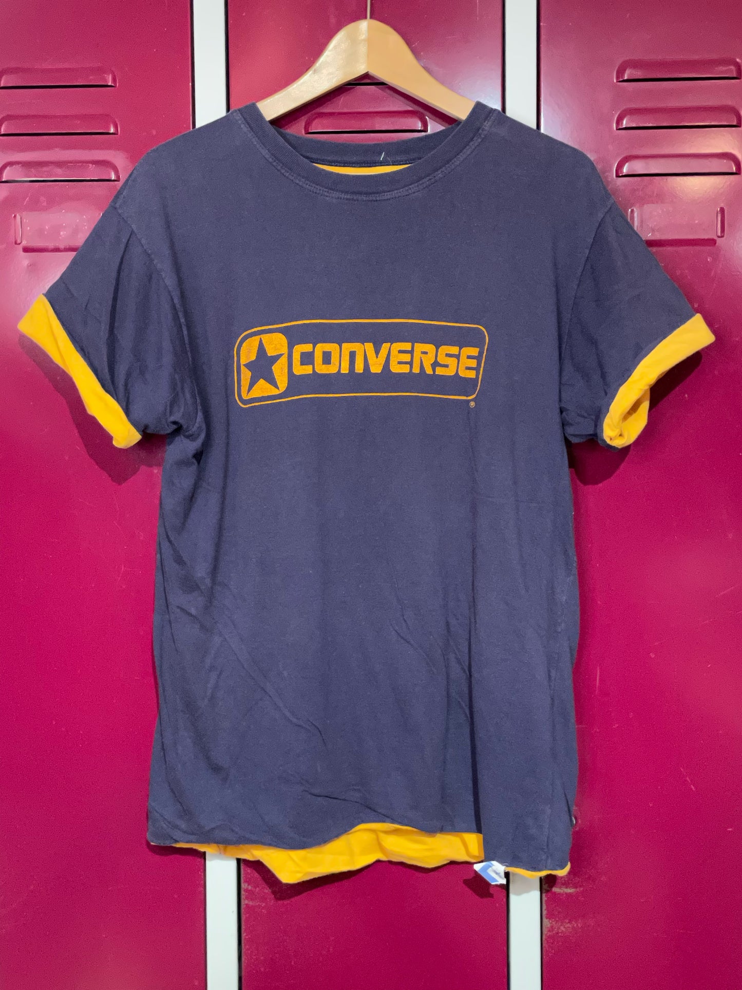 VINTAGE 90s CONVERSE REVERSIBLE T-SHIRT  SZ: XL