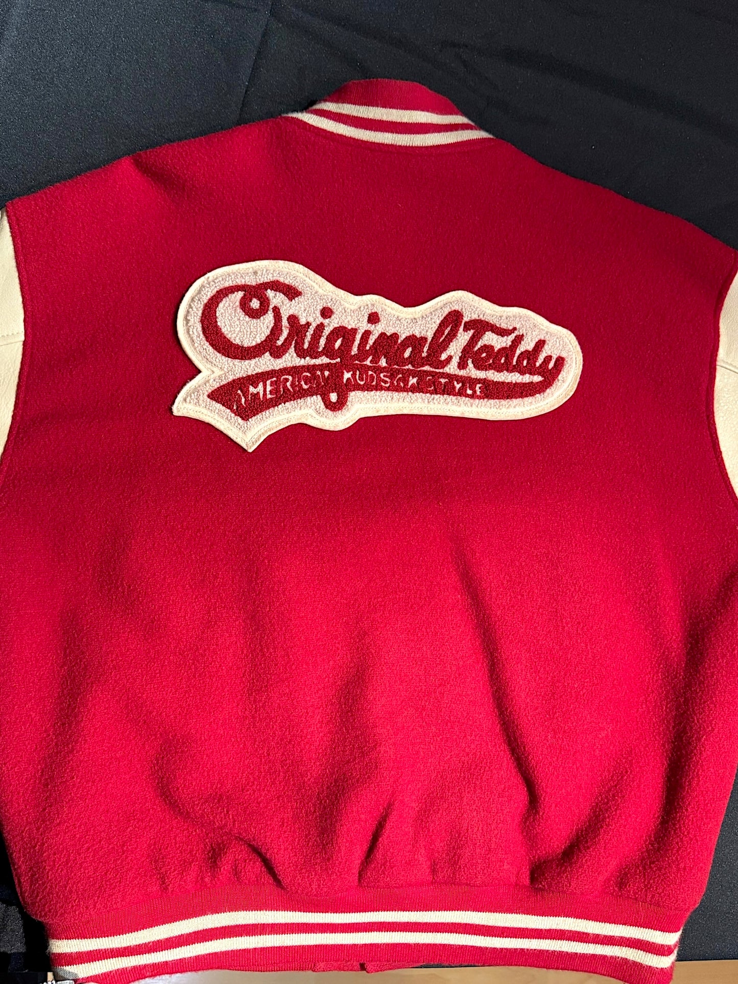 VINTAGE 90s KUDSAK VARSITY BASEBALL JACKET SZ: L