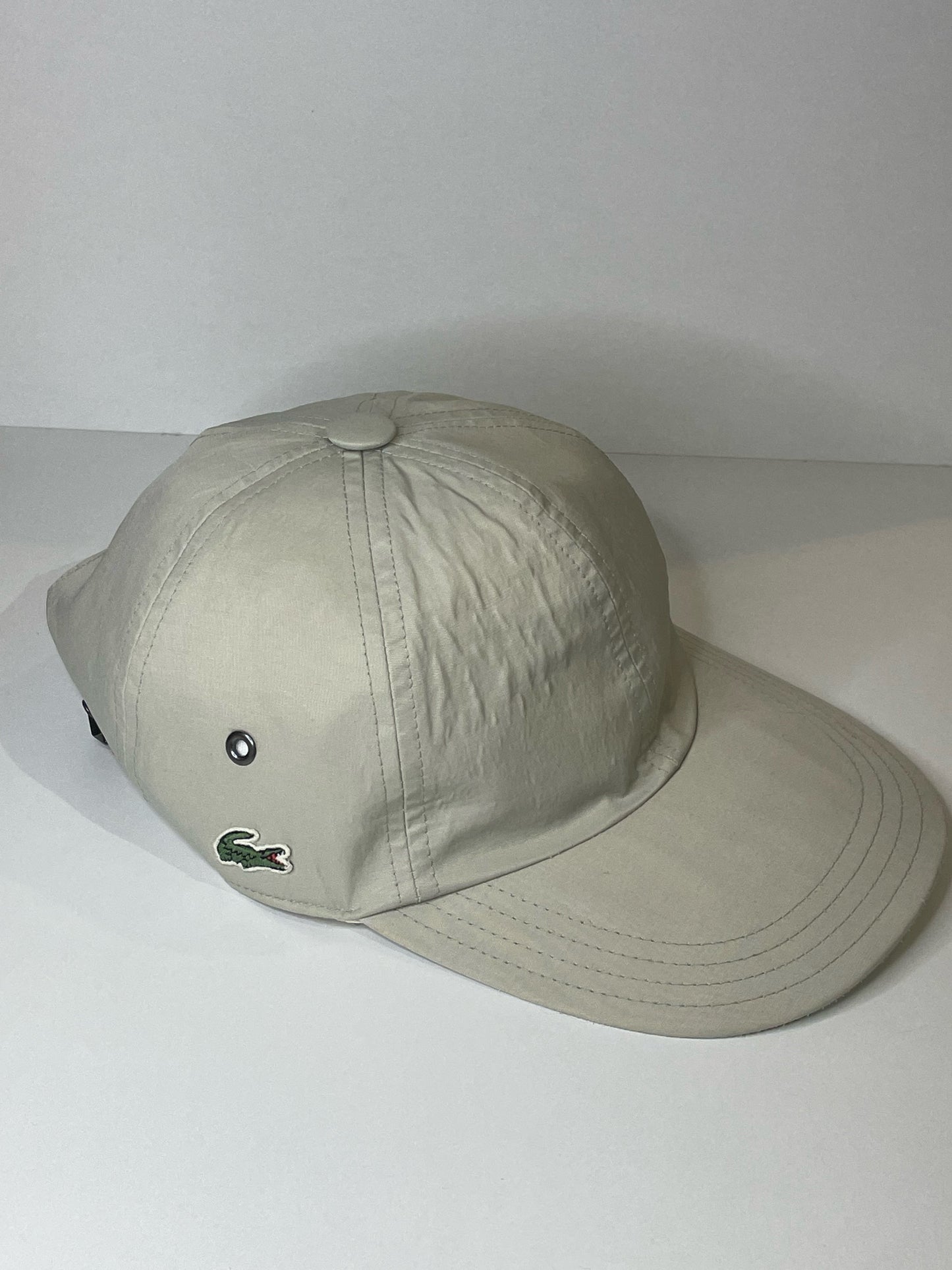 LACOSTE 6 PANEL MID 2000s SLIDEBACK CAP HAT  SZ: 0