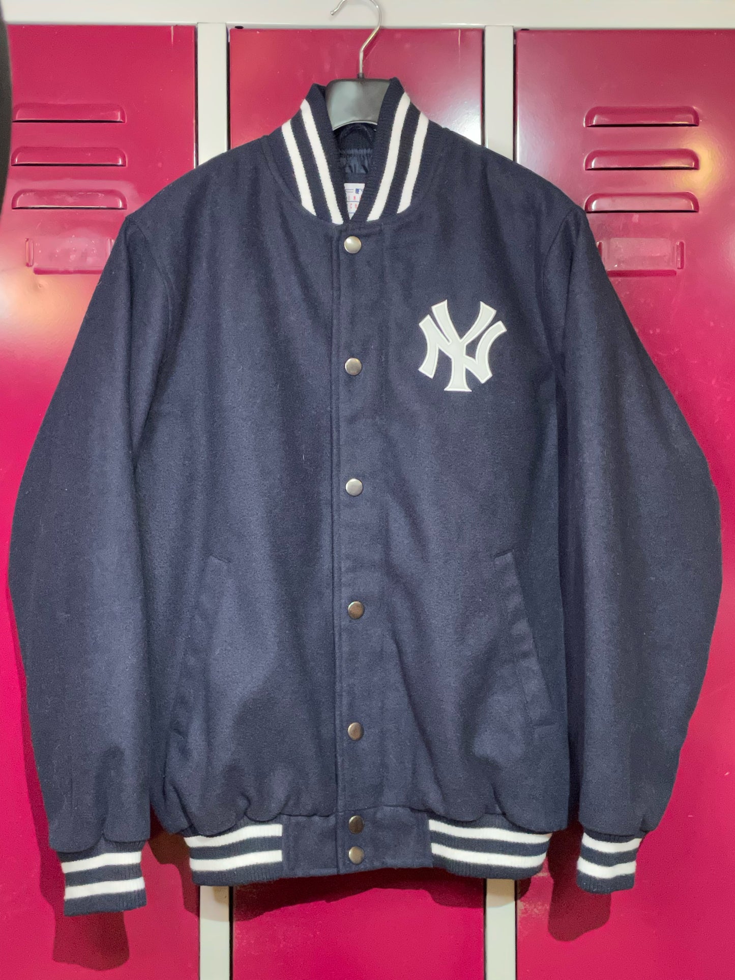 NEW YORK YANKEES GIII SPORTS MLB VARSITY JACKET  SZ: M