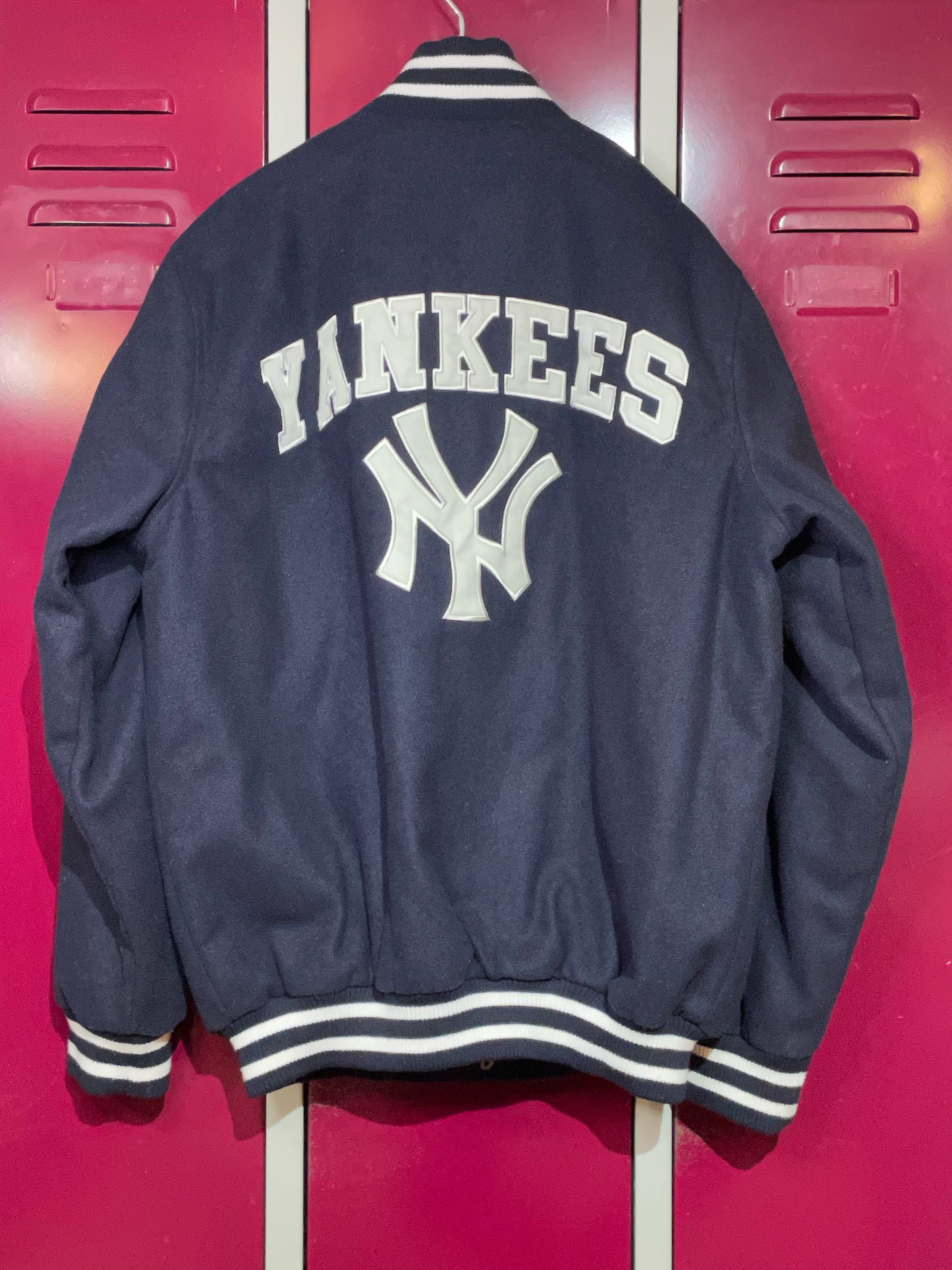 NEW YORK YANKEES GIII SPORTS MLB VARSITY JACKET  SZ: M