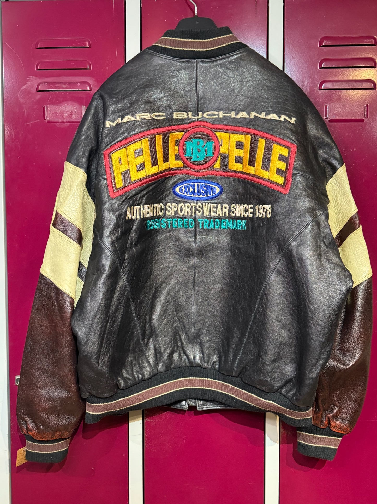 VINTAGE 80s PELLE PELLE "MARC BUCHANAN" LEATHER JACKET SZ: XL