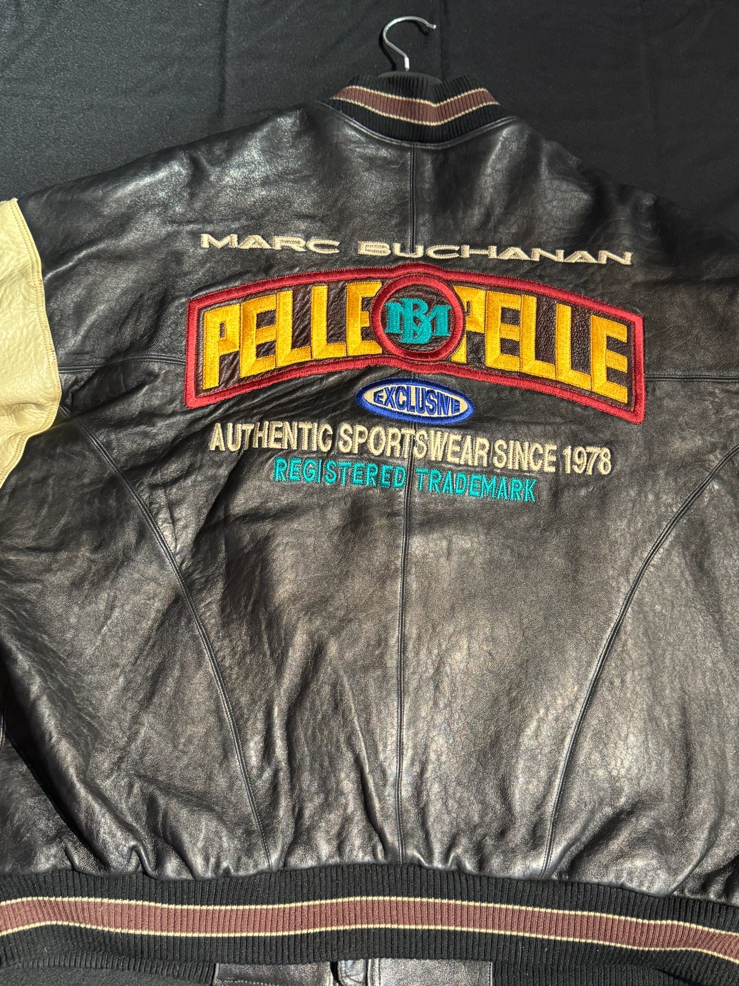 VINTAGE 80s PELLE PELLE "MARC BUCHANAN" LEATHER JACKET SZ: XL