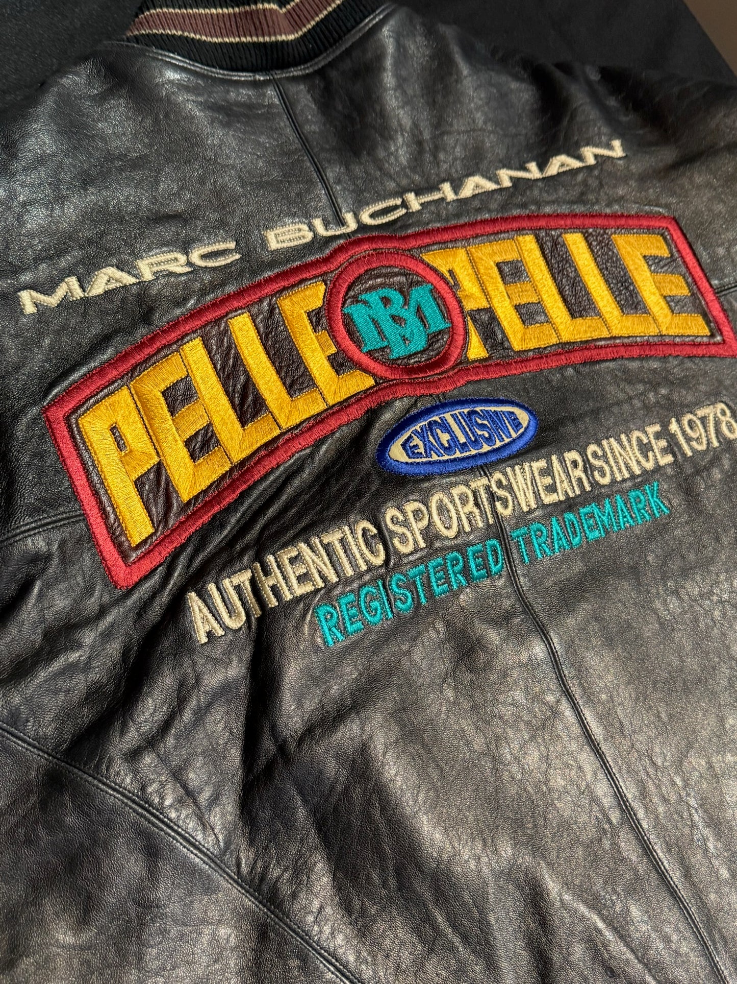 VINTAGE 80s PELLE PELLE "MARC BUCHANAN" LEATHER JACKET SZ: XL