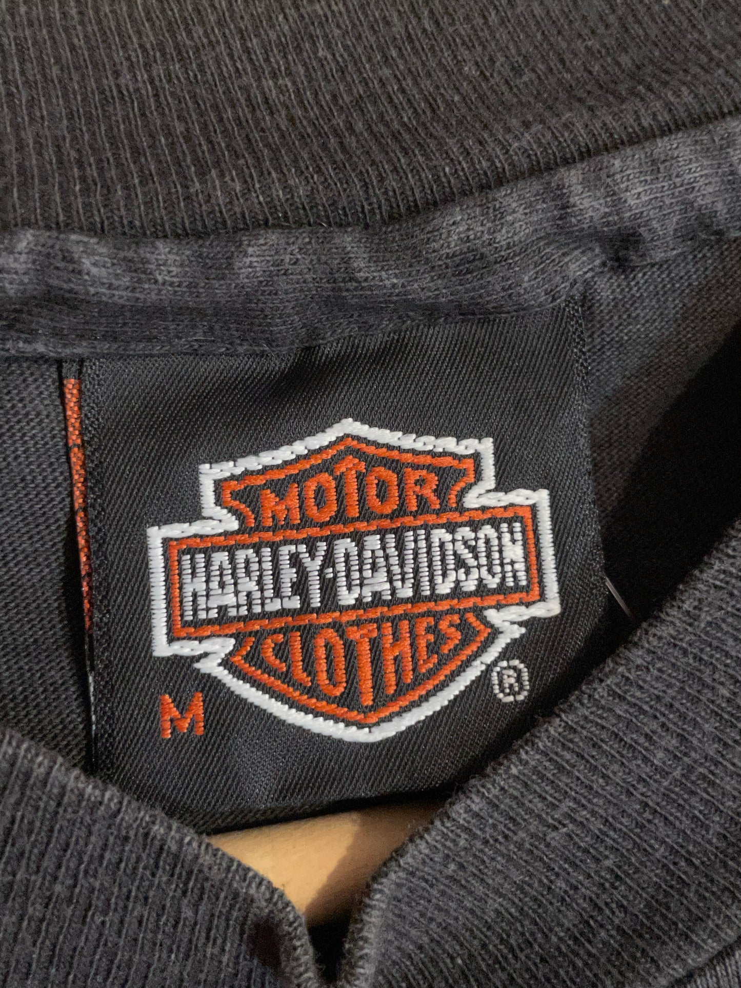 VINTAGE 90s SUBURBAN HARLEY DAVIDSON MOTOR CYCLES T-SHIRT  SZ: M