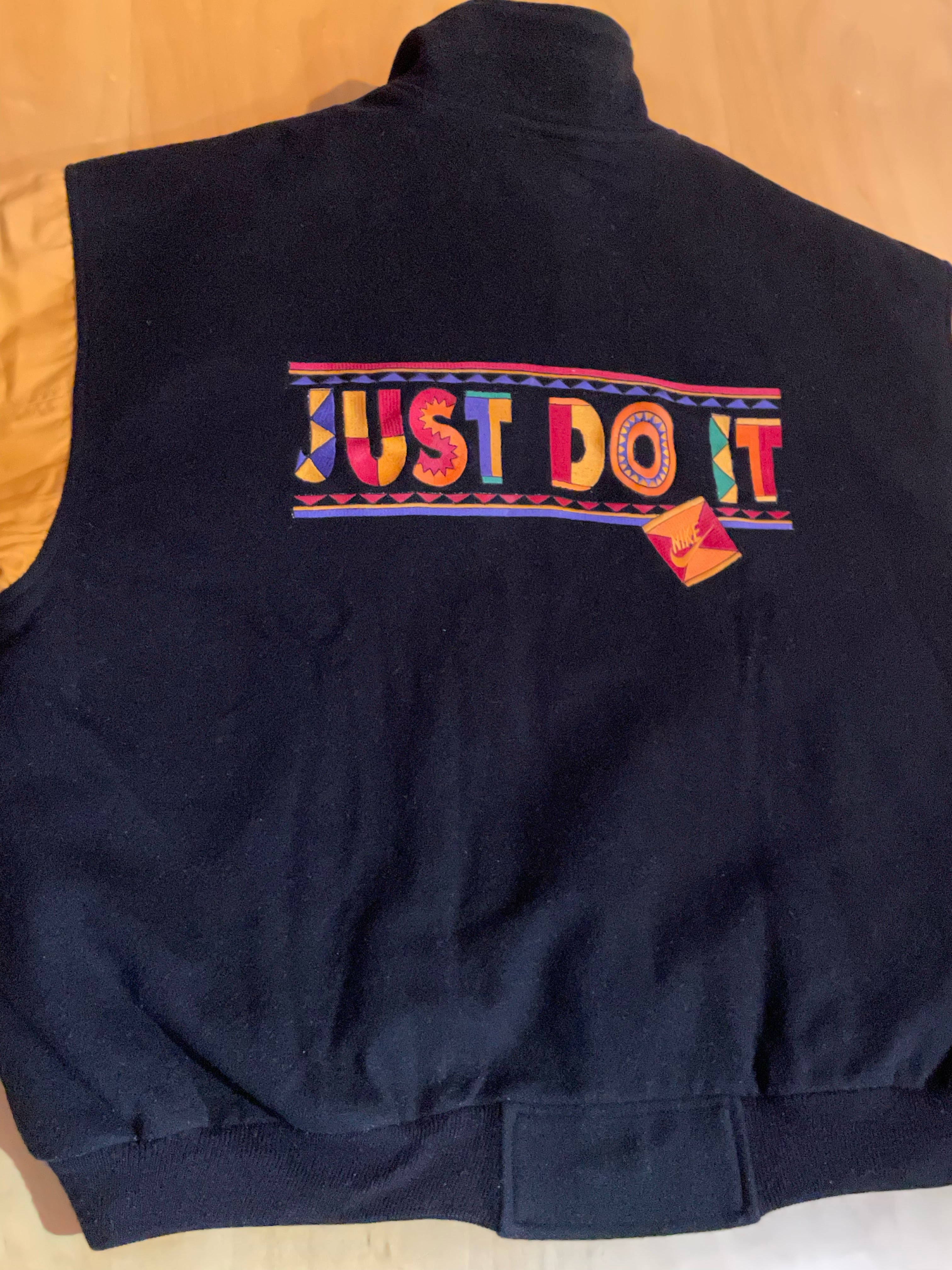 VINTAGE 90s NIKE URBAN JUNGLE SPIKE LEE JUST DO IT VARSITY JACKET SZ Stay Alive vintage store