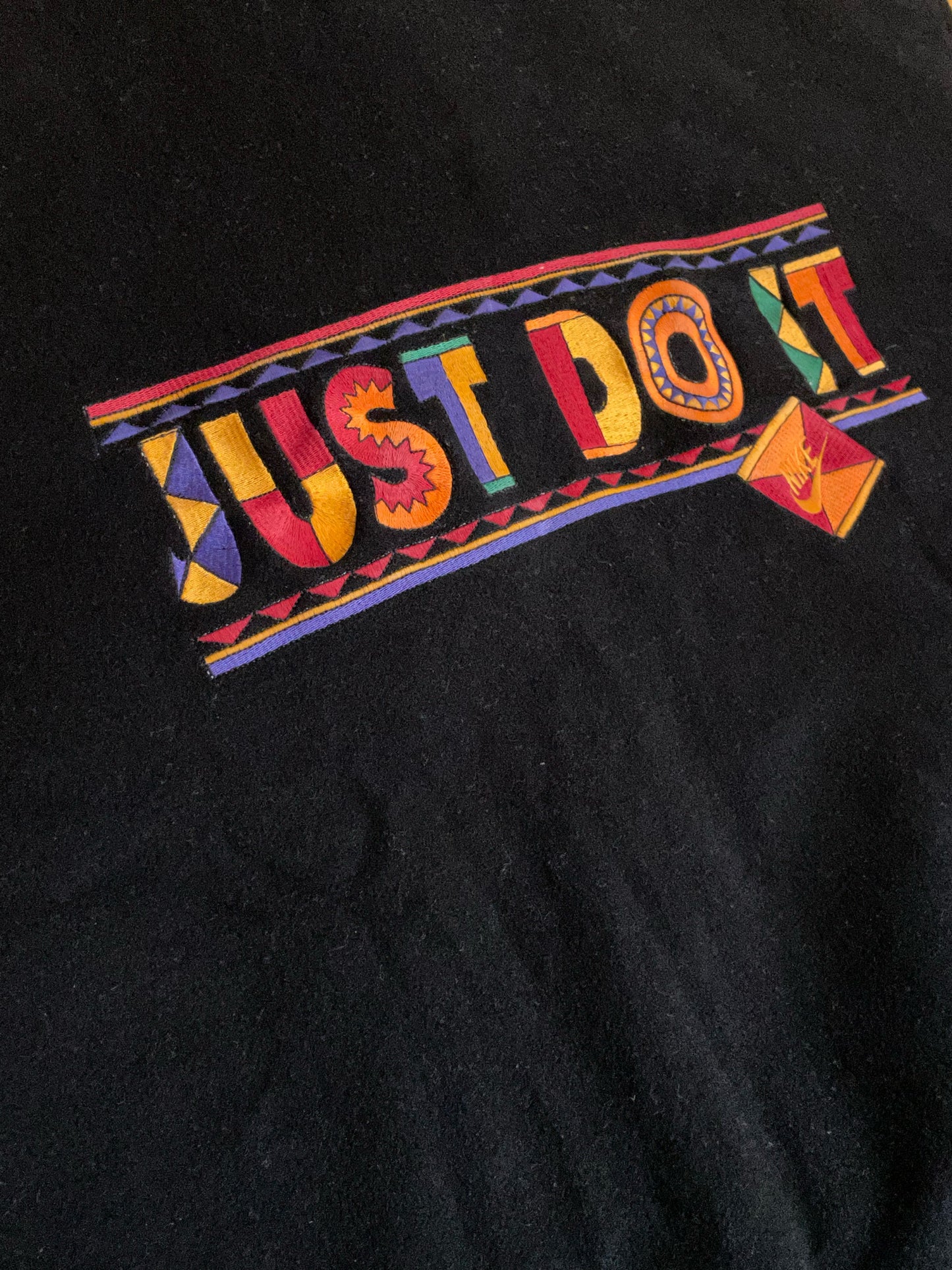 VINTAGE 90s NIKE URBAN JUNGLE SPIKE LEE "JUST DO IT" VARSITY JACKET SZ: L