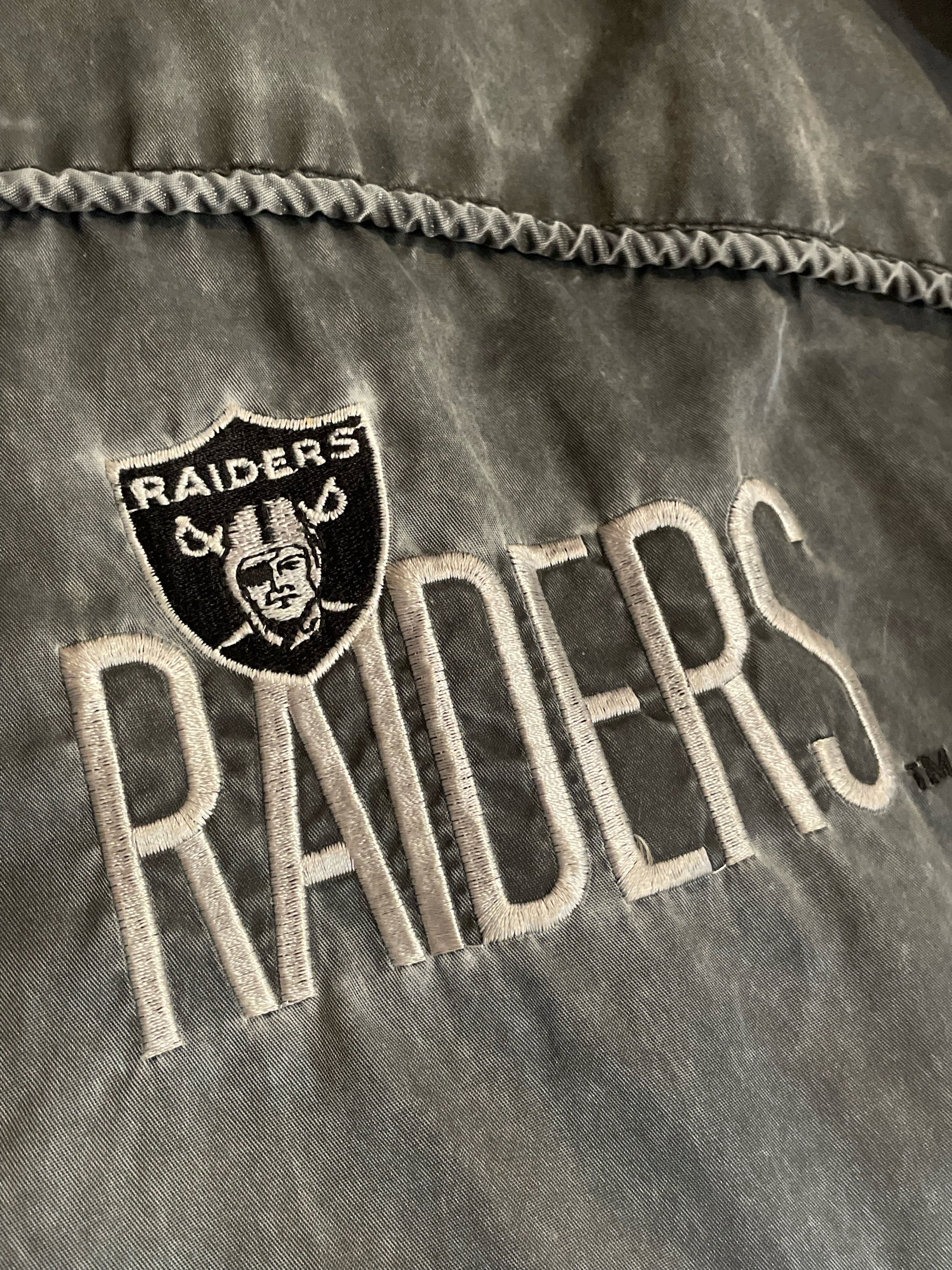 VINTAGE 90s CAMPRI LOS ANGELES RAIDERS NFL JACKET SZ: L – Stay