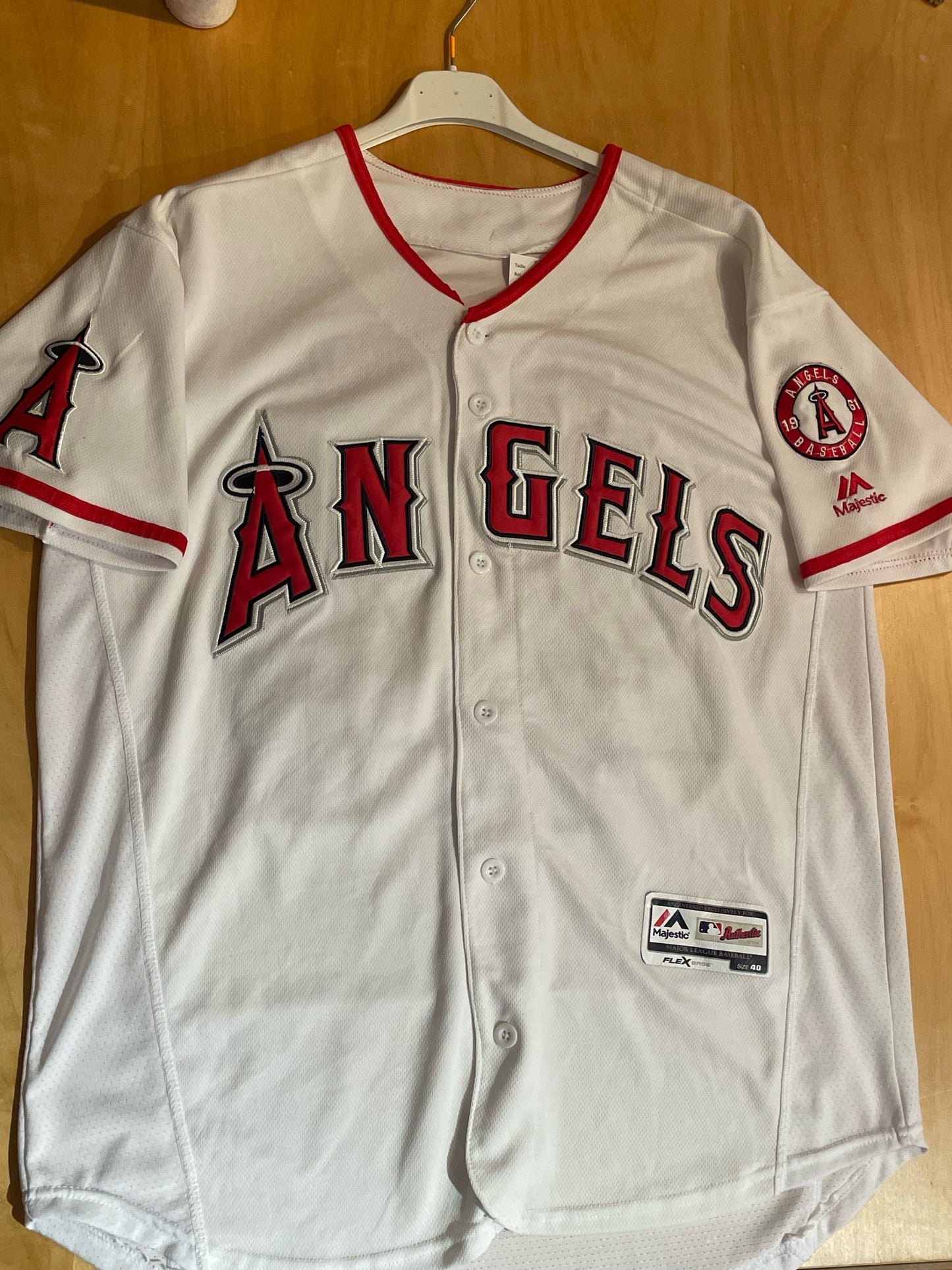 MAJESTIC LOS ANGELES ANGELS "JACKSON" MLB BASEBALL JERSEY  SZ: 40=M