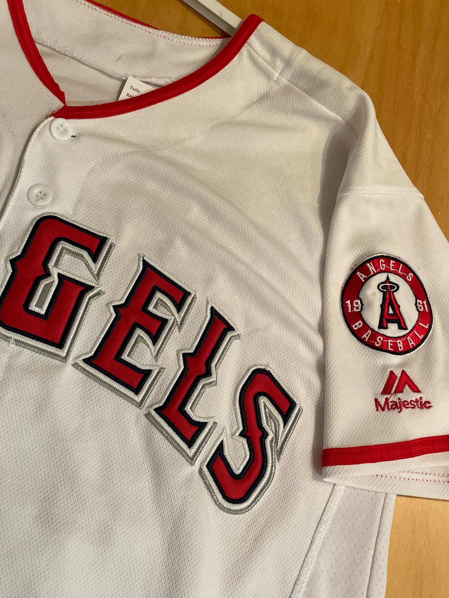 MAJESTIC LOS ANGELES ANGELS "JACKSON" MLB BASEBALL JERSEY  SZ: 40=M