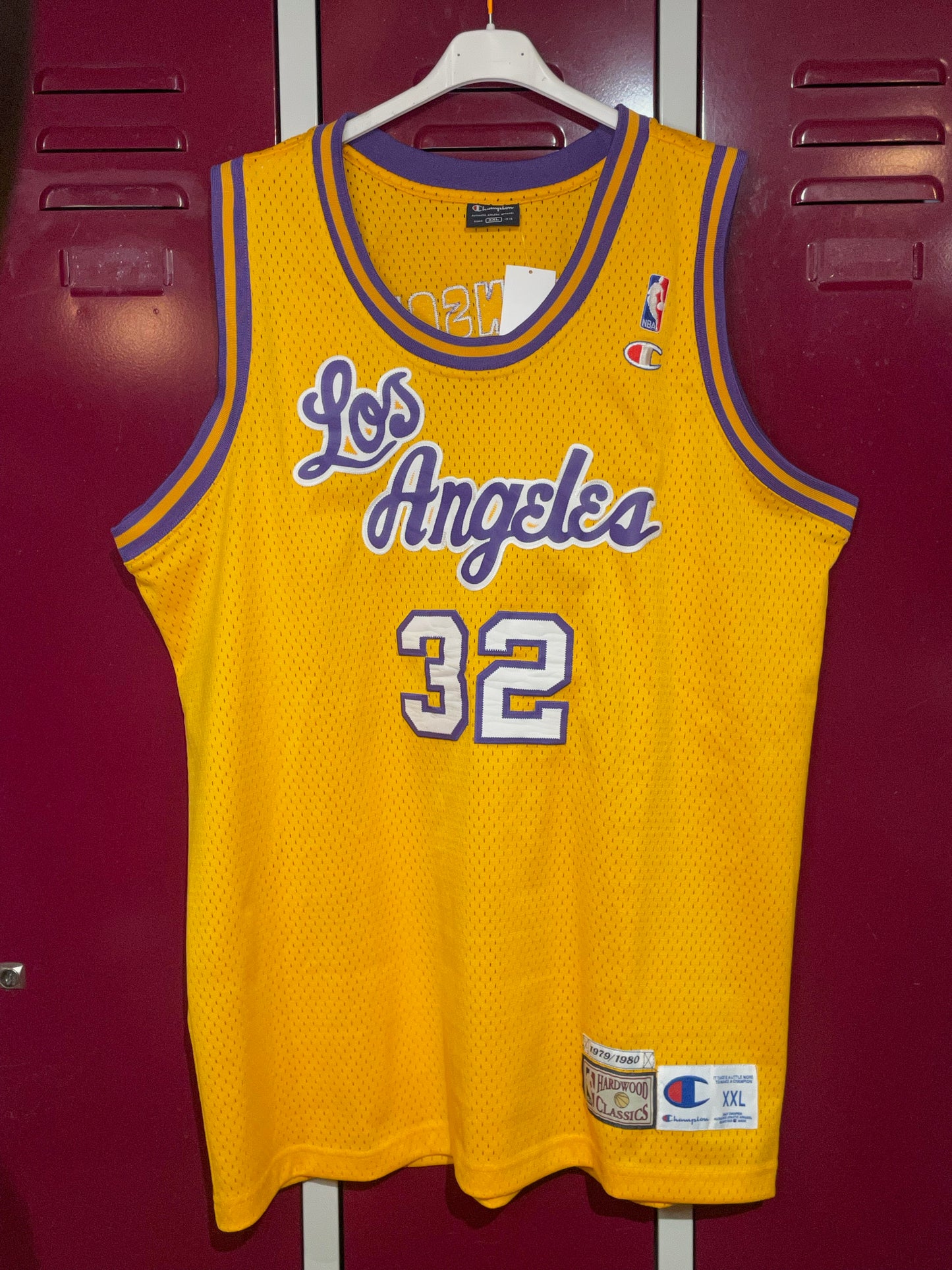 RETRO CHAMPION LOS ANGELES LAKERS "MAGIC JOHNSON" NBA JERSEY  SZ: XXL