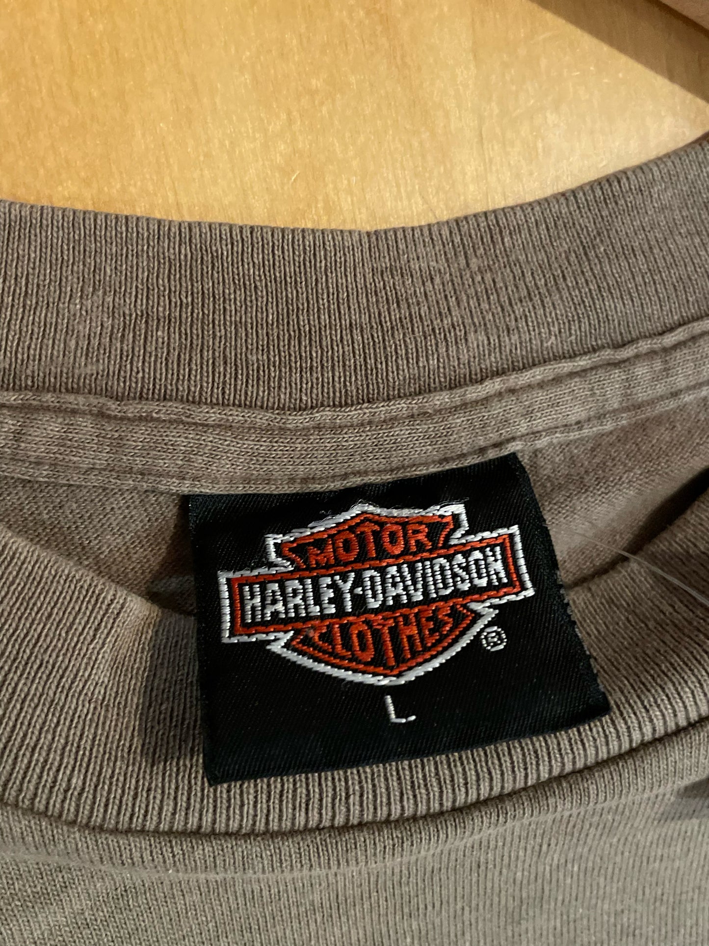 VINTAGE 1990 3D EMBLEM HARLEY DAVIDSON "MOTOR COMPANY" MOTORCYCLES T-SHIRT  SZ: L