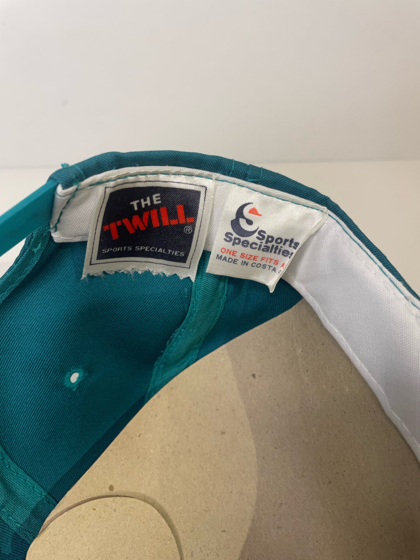 "DS" VINTAGE 90s MIAMI DOLPHINS SPORTS SPECIALTIES SCRIPT SNAPBACK HAT