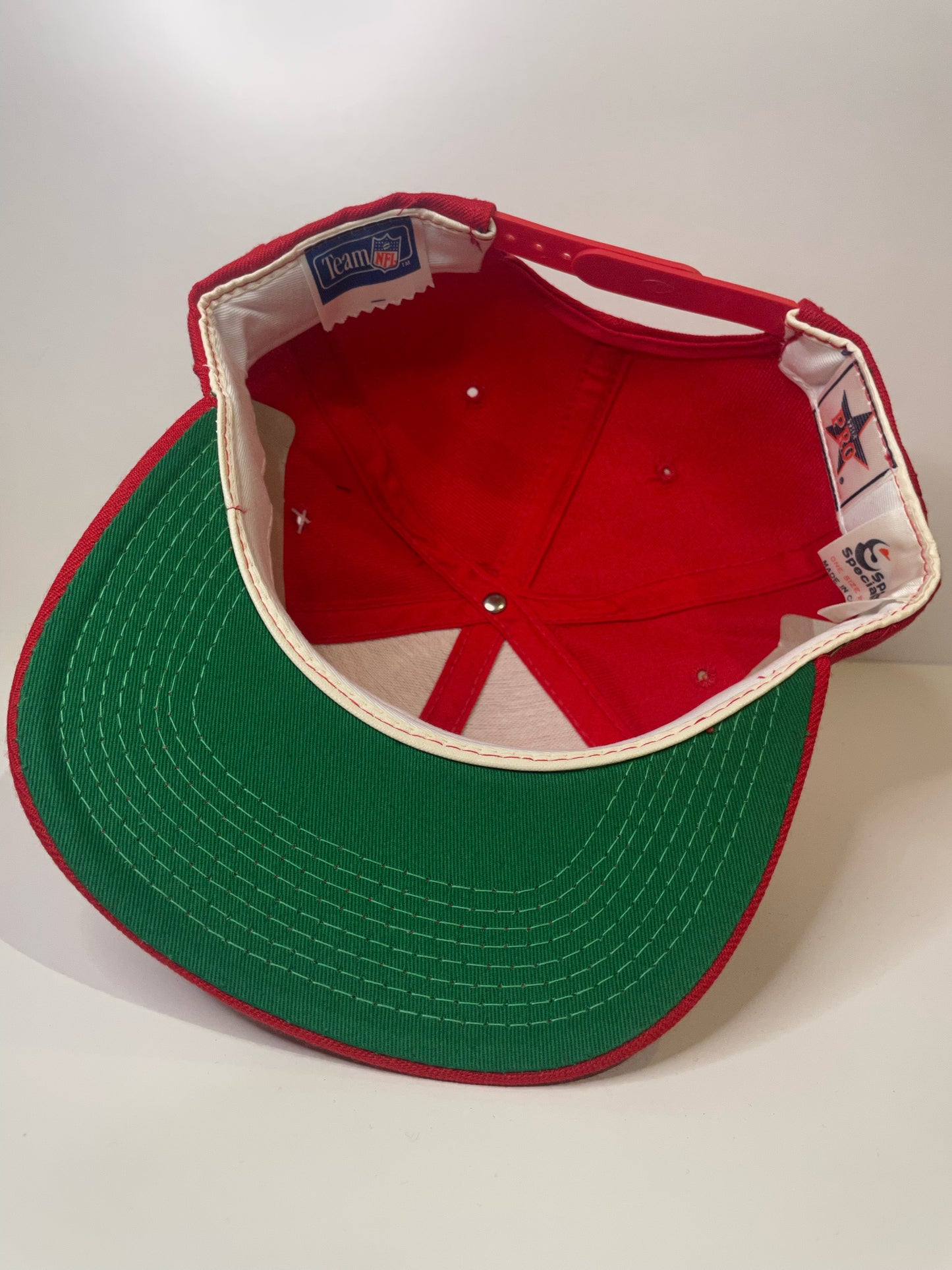 "DS" VINTAGE 90s SAN FRANCISCO 49ERS SPORTS SPECIALTIES SCRIPT SNAPBACK HAT