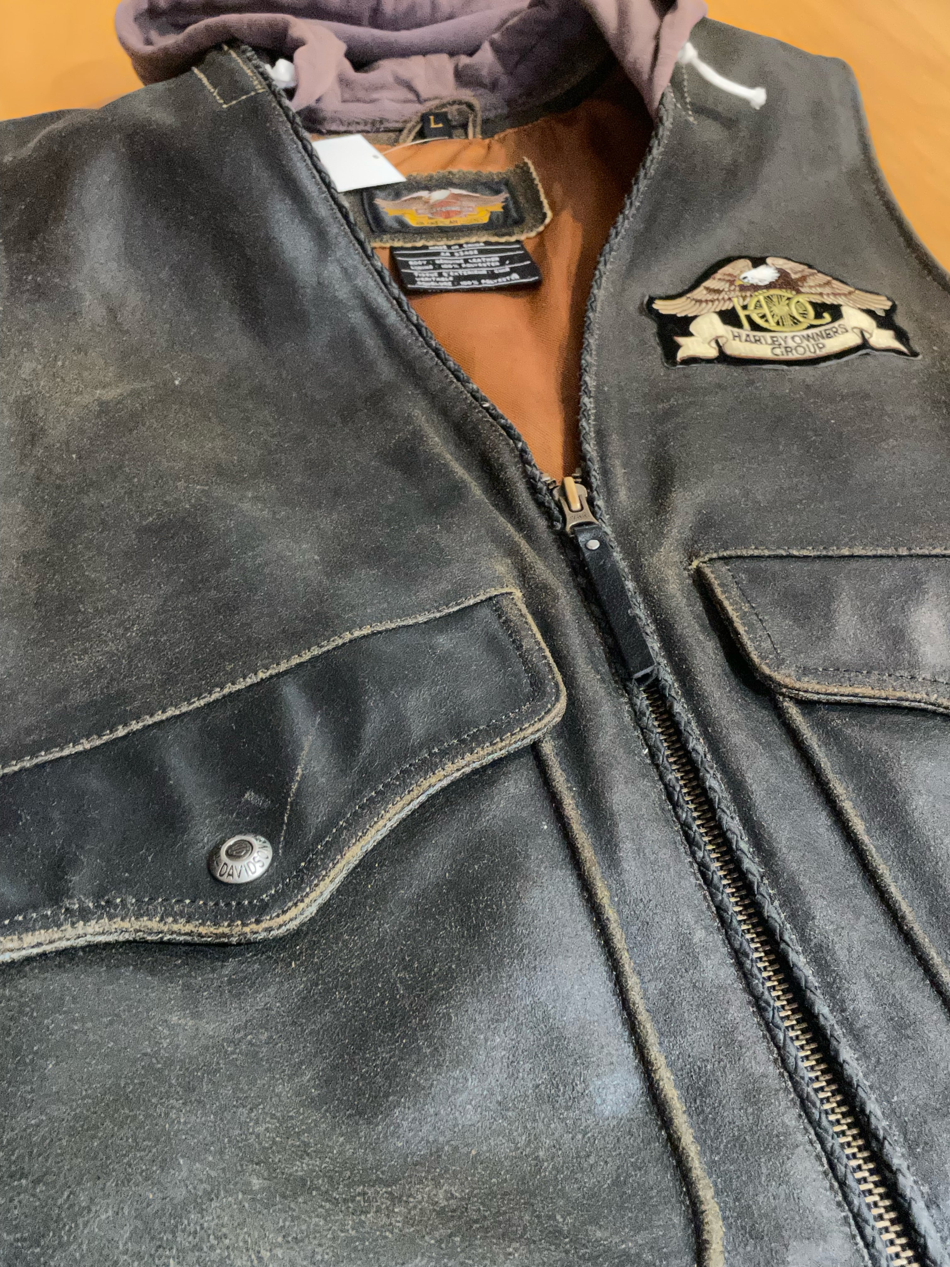 Vintage harley clearance davidson leather vest