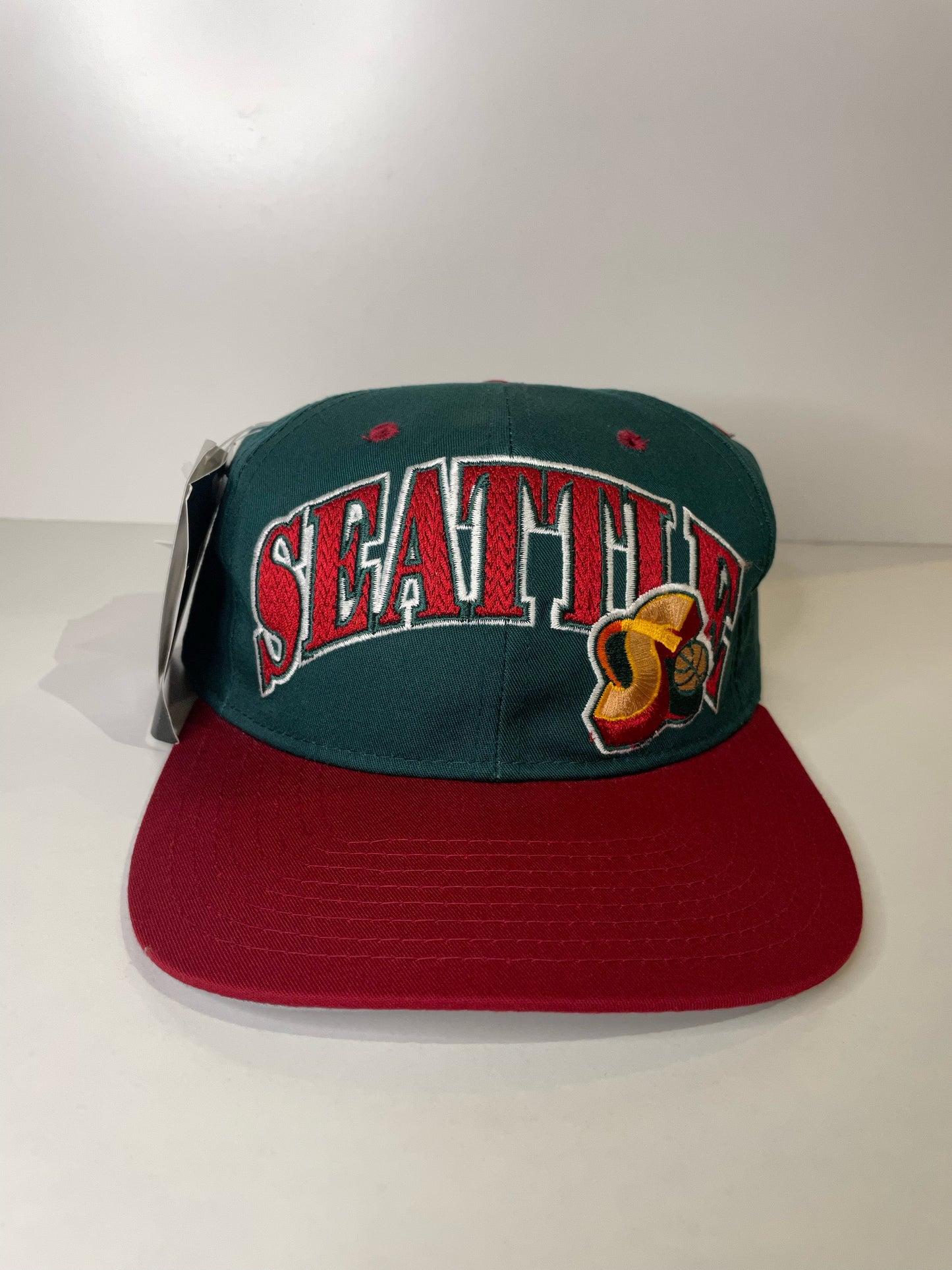 "DS" VINTAGE 90s SEATTLE SONICS STARTER SNAPBACK CAP HAT