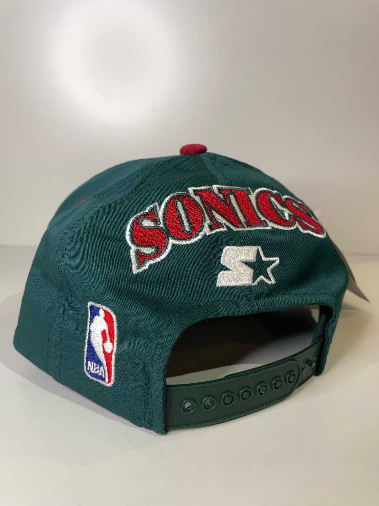 "DS" VINTAGE 90s SEATTLE SONICS STARTER SNAPBACK CAP HAT