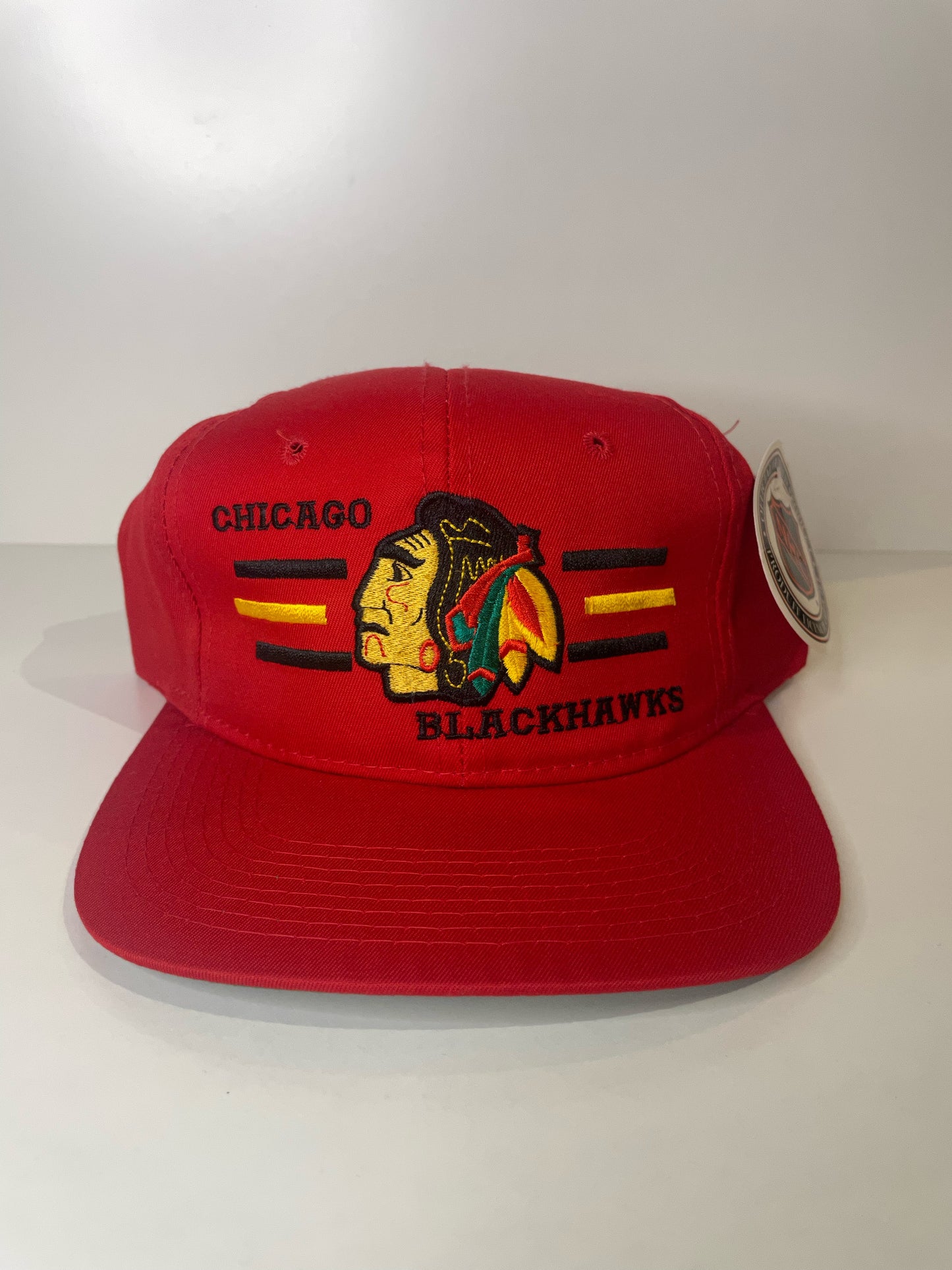 "DS" VINTAGE 90s CHICAGO BLACKHAWKS THE G CAP SNAPBACK CAP HAT