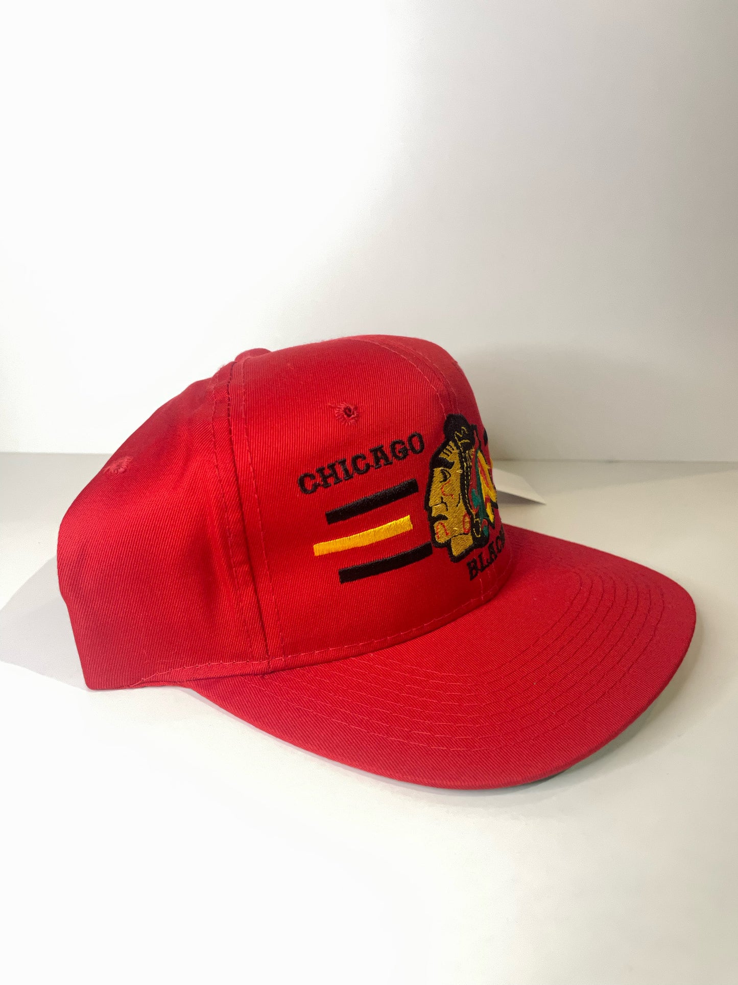 "DS" VINTAGE 90s CHICAGO BLACKHAWKS THE G CAP SNAPBACK CAP HAT