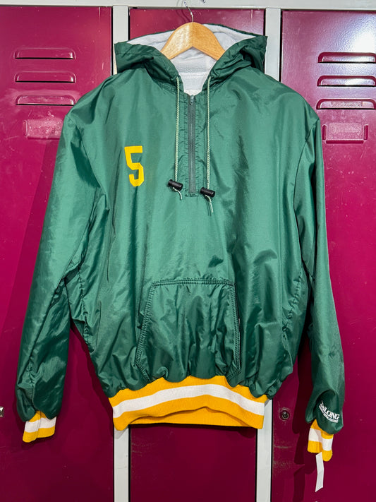 VINTAGE DELONG NORTH ROSE-WOLCOTT COUGARS WINDBREAKER JACKET  SZ: M