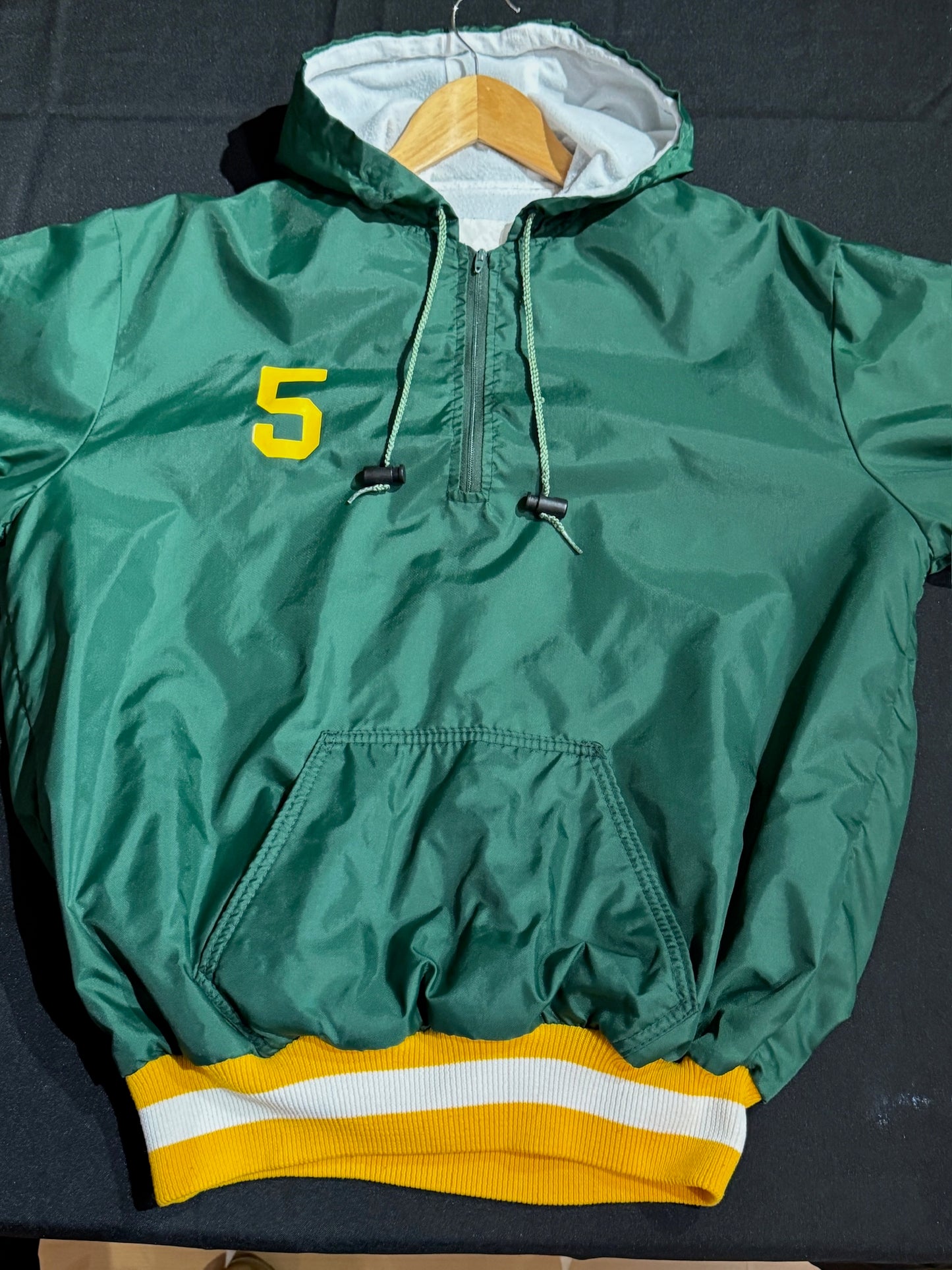 VINTAGE DELONG NORTH ROSE-WOLCOTT COUGARS WINDBREAKER JACKET  SZ: M