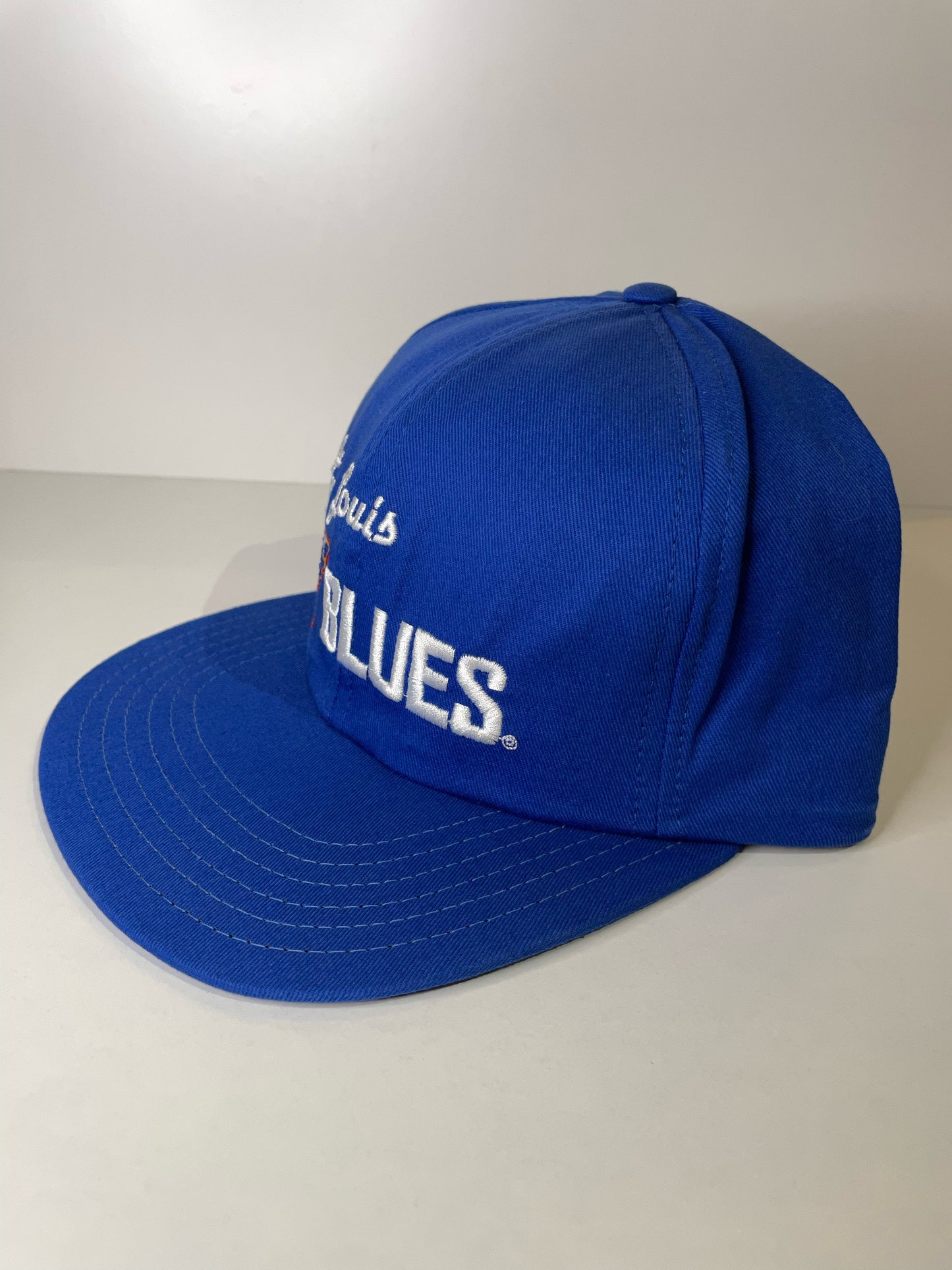 "DS" VINTAGE 90s ST. LOUIS BLUES CCM SNAPBACK CAP HAT