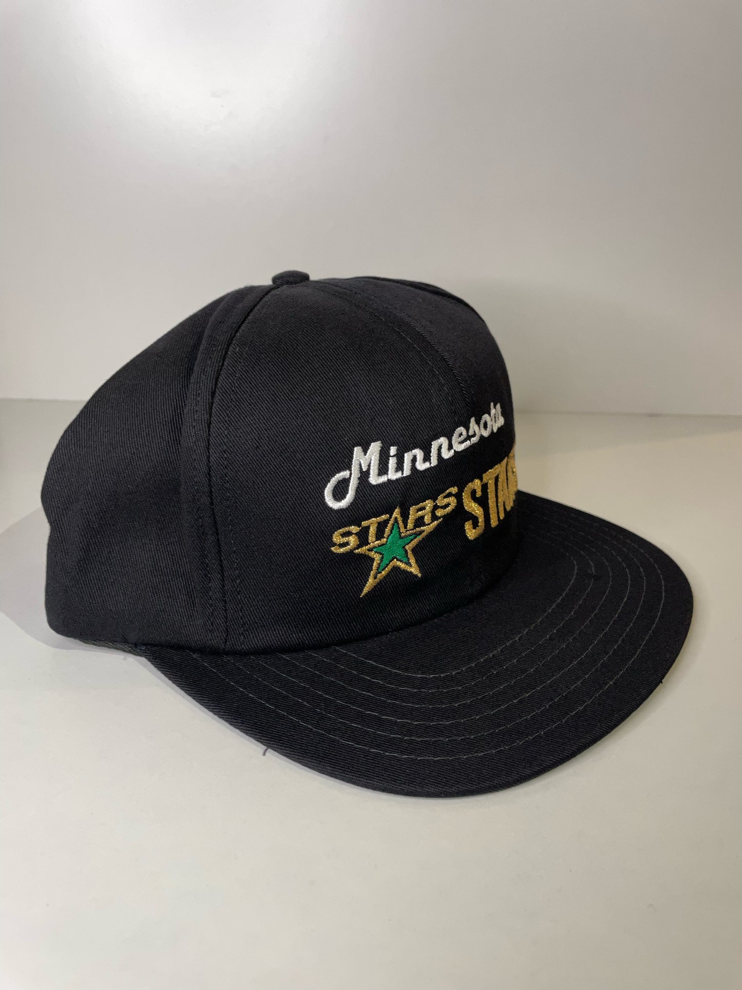 "DS" VINTAGE 90s MINNESOTA STARS CCM SNAPBACK CAP HAT