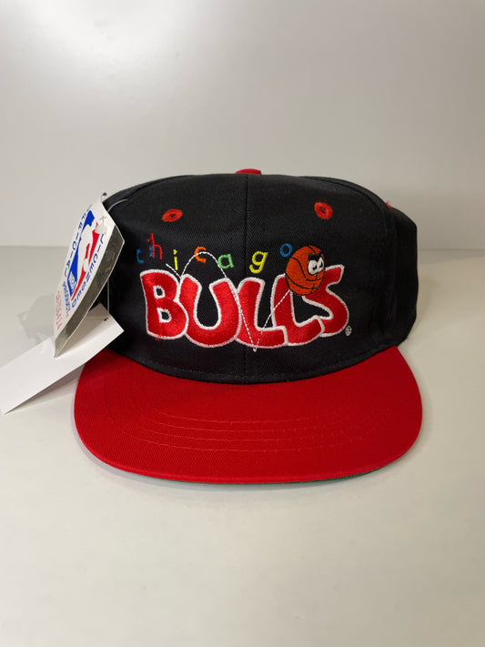 "KIDS" "DS" VINTAGE 90s CHICAGO BULLS COMPETITOR SNAPBACK CAP HAT