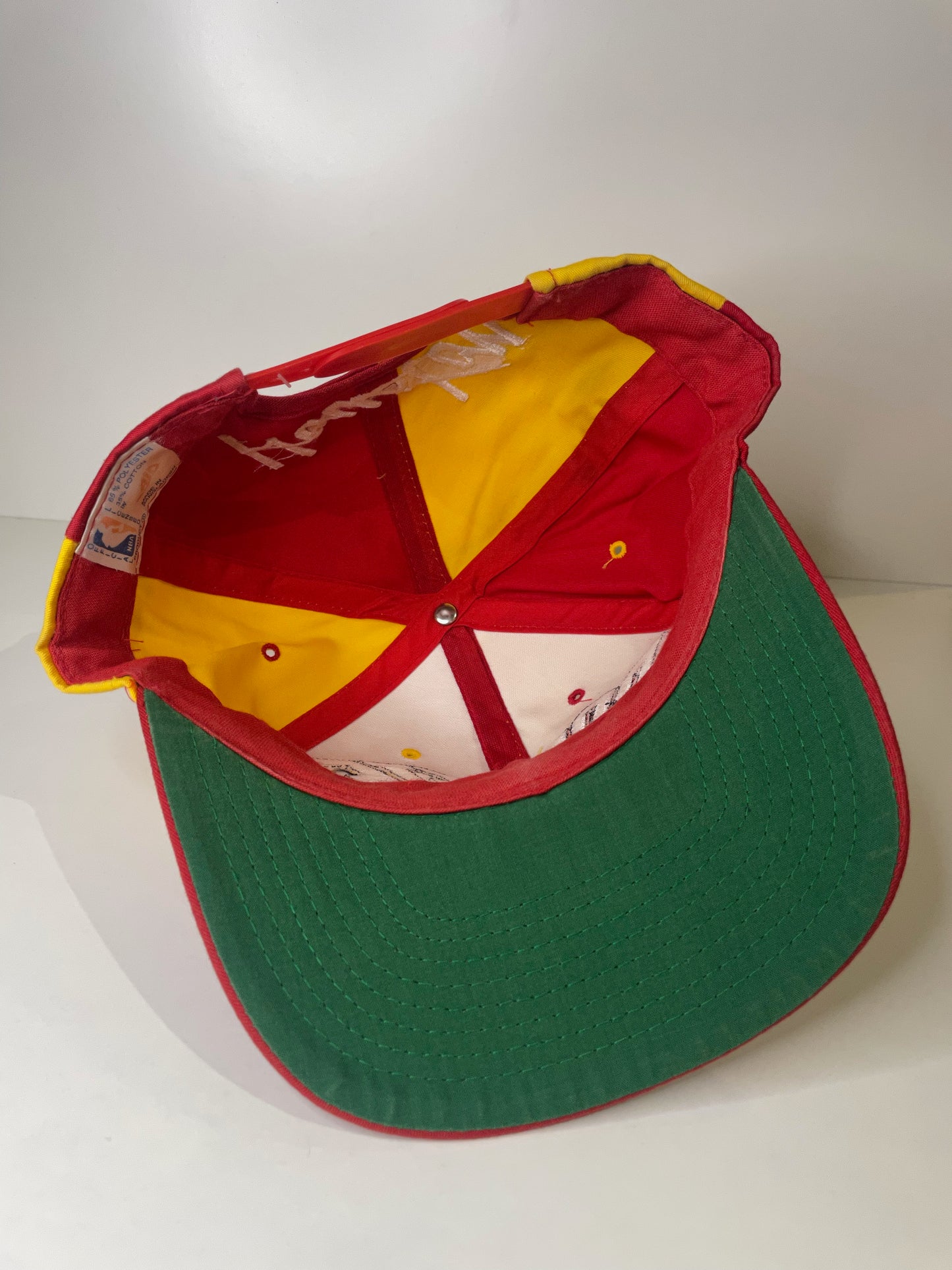 VINTAGE 90s HOUSTON ROCKETS AJD SNAPBACK CAP HAT