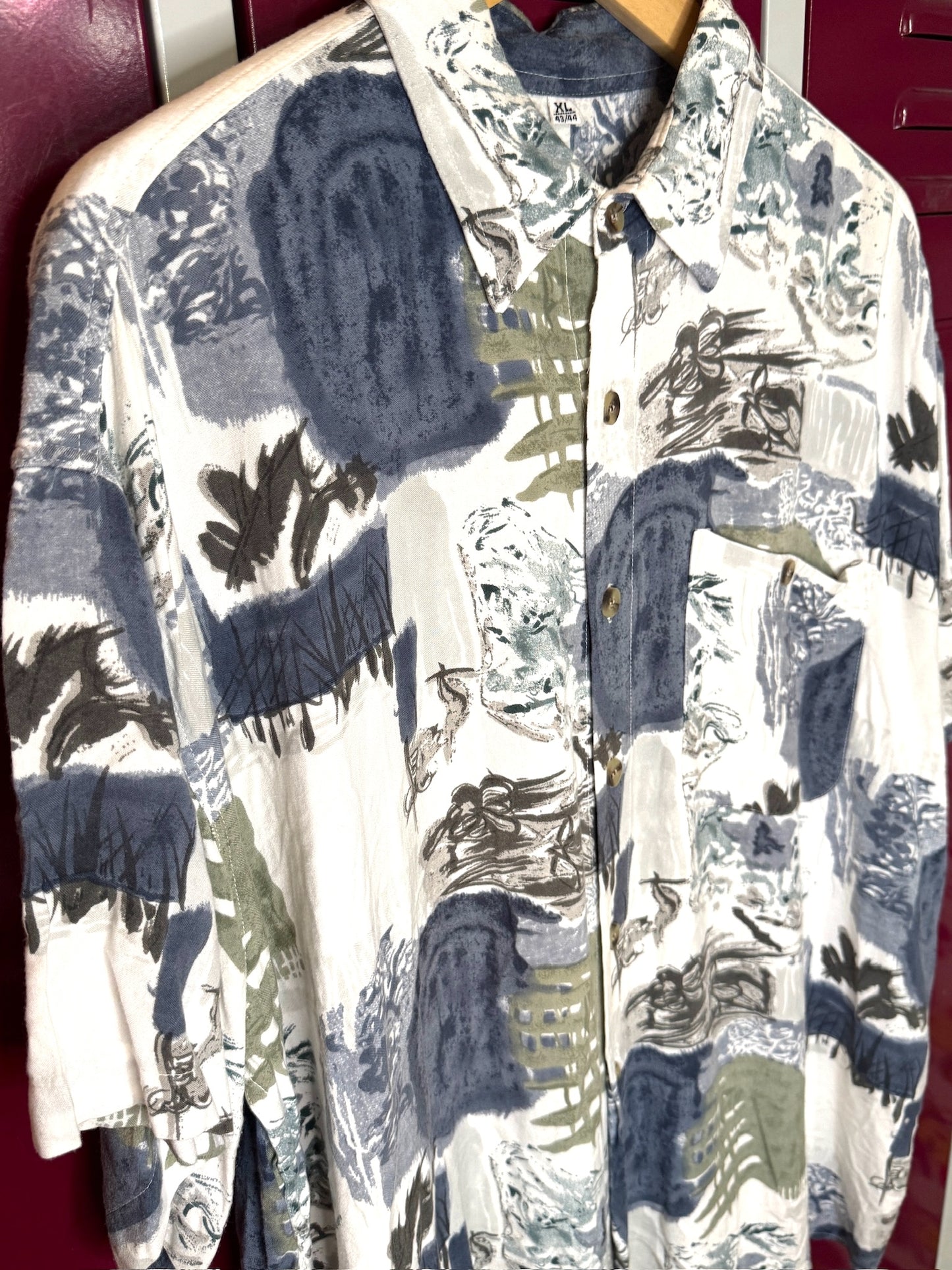 VINTAGE OVERSIZE SHORT SLEEVES SHIRT  SZ: XL