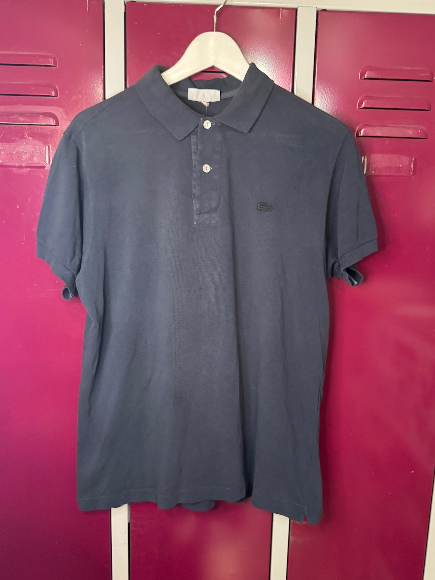 VINTAGE 80s LACOSTE "CHEMISE" MADE IN FRANCE POLO  SZ: M
