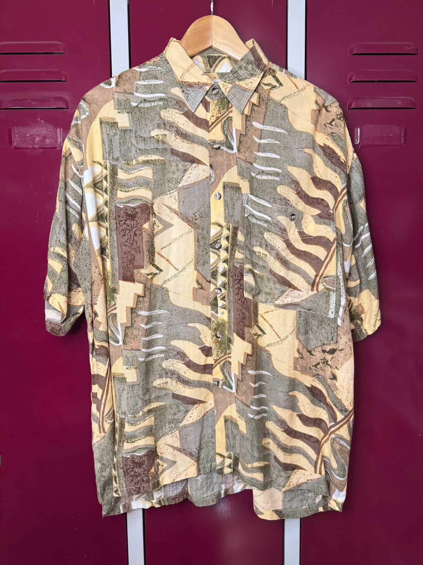 VINTAGE PICDOR OVERSIZE SHORT SLEEVES SHIRT  SZ: XL