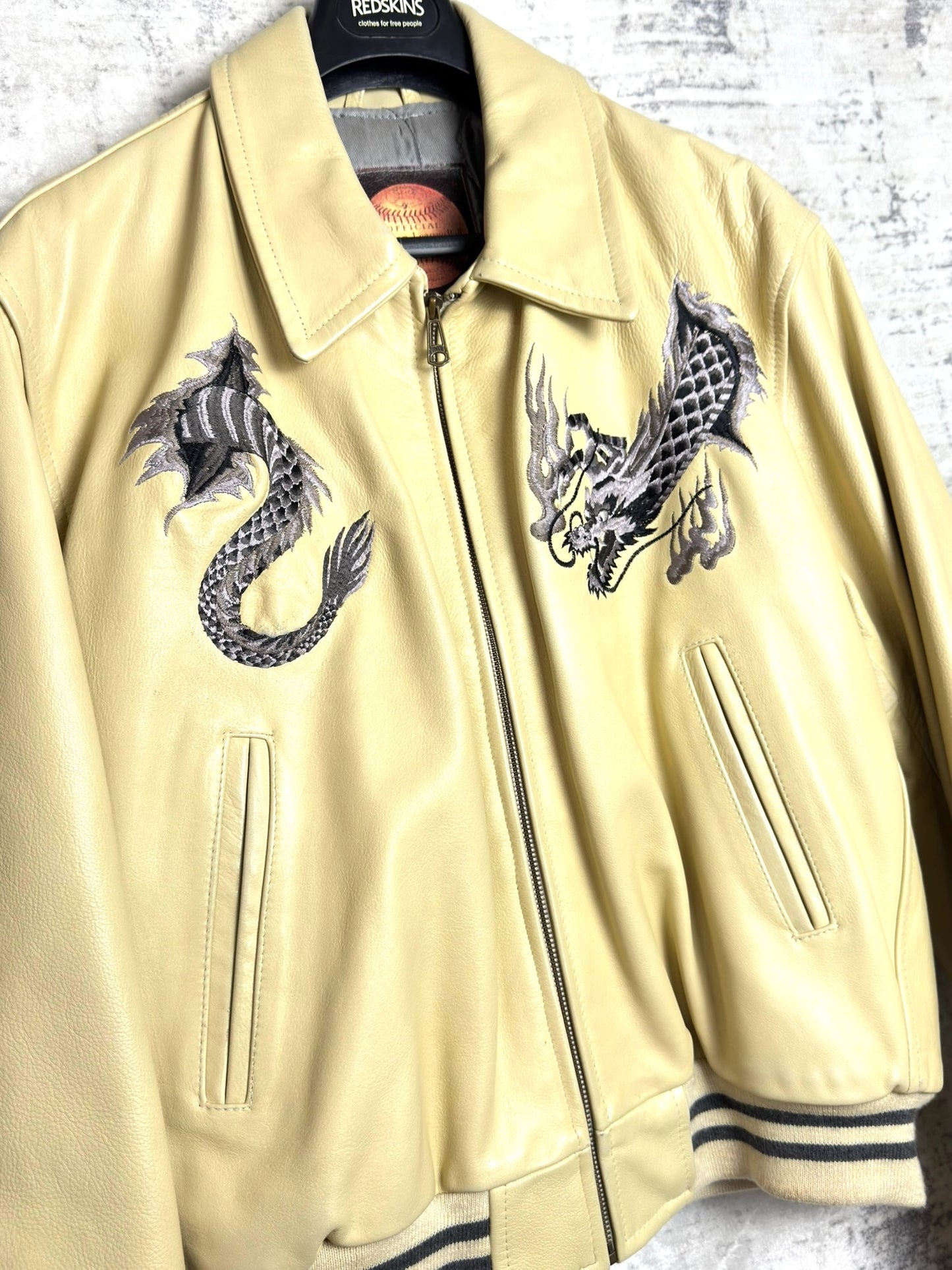 REDSKINS COHIBA "DRAGON" VARSITY JACKET  SZ: XL