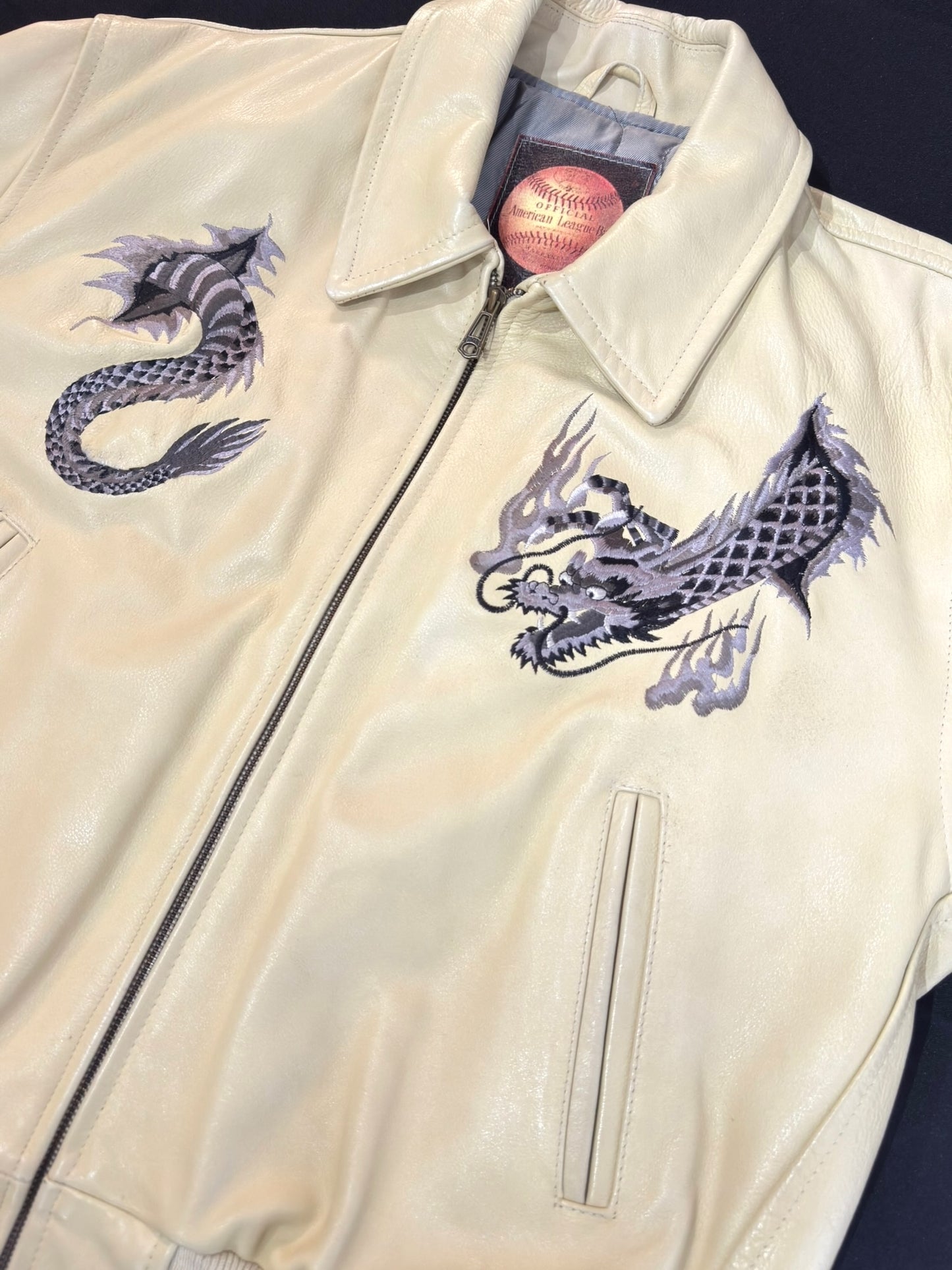 REDSKINS COHIBA "DRAGON" VARSITY JACKET  SZ: XL