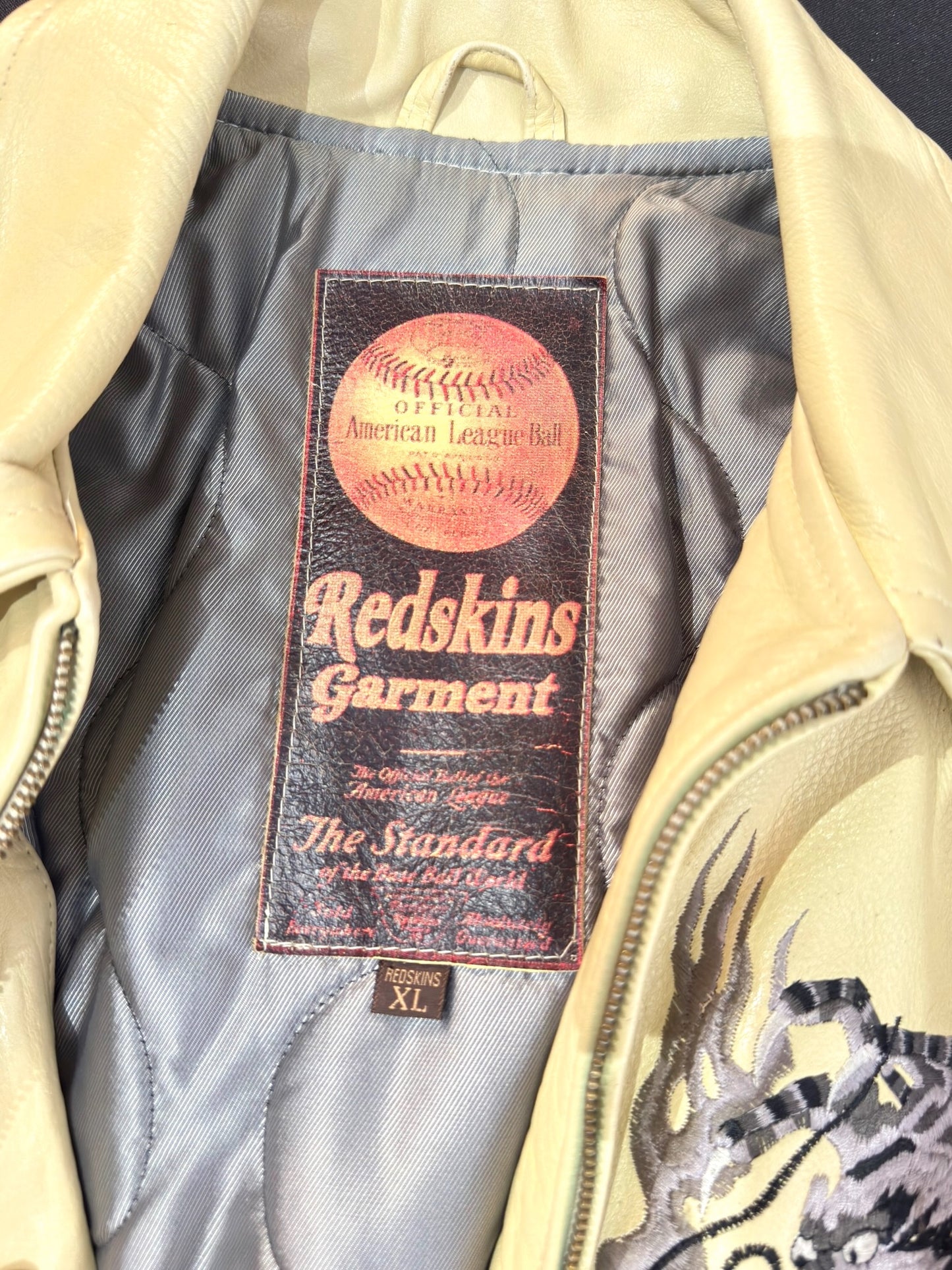 REDSKINS COHIBA "DRAGON" VARSITY JACKET  SZ: XL