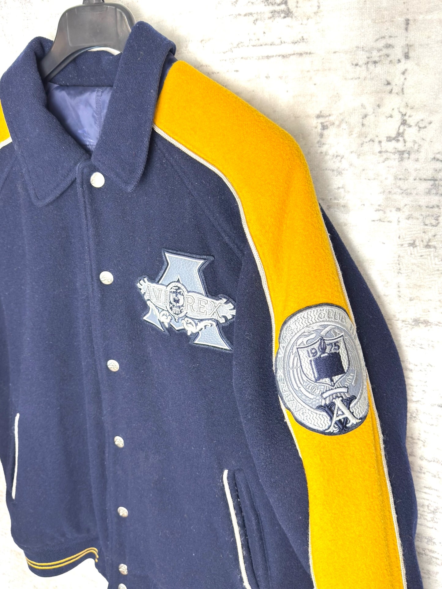 Y2K AVIREX ACADEMY "REVERSIBLE" JACKET SZ: S = L