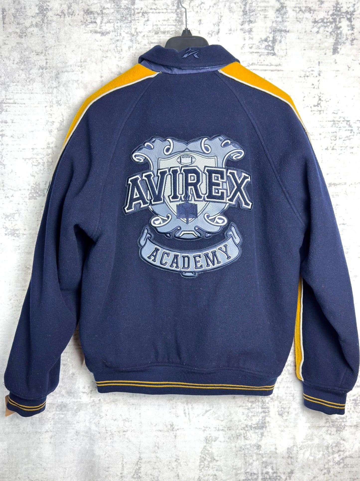 Y2K AVIREX ACADEMY "REVERSIBLE" JACKET SZ: S = L