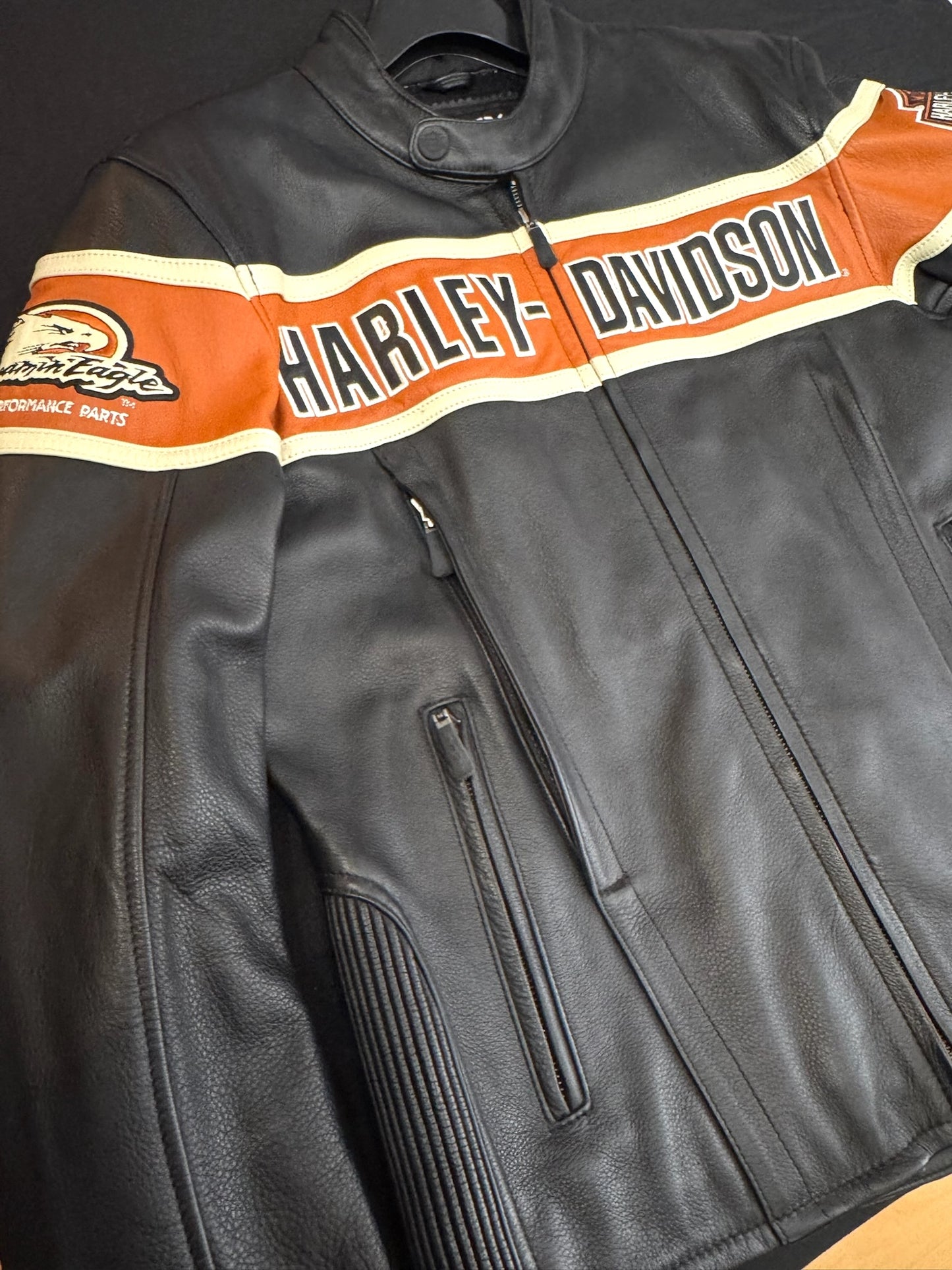 HARLEY DAVIDSON 2010 "SCREAMIN' EAGLE" MOTORCYCLE BIKER JACKET SZ: M