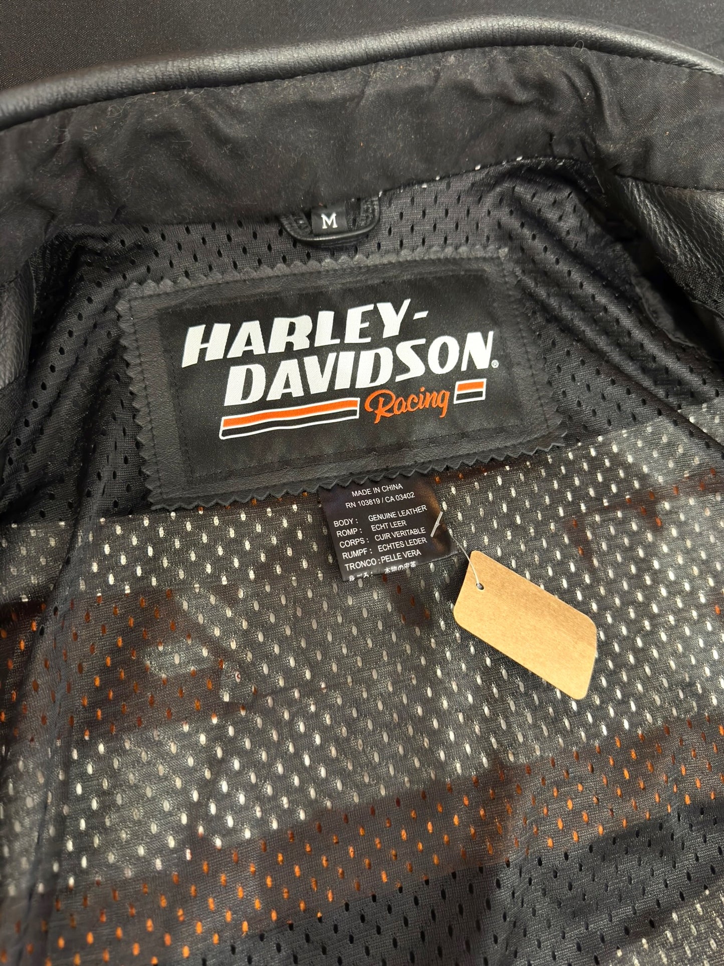 HARLEY DAVIDSON 2010 "SCREAMIN' EAGLE" MOTORCYCLE BIKER JACKET SZ: M