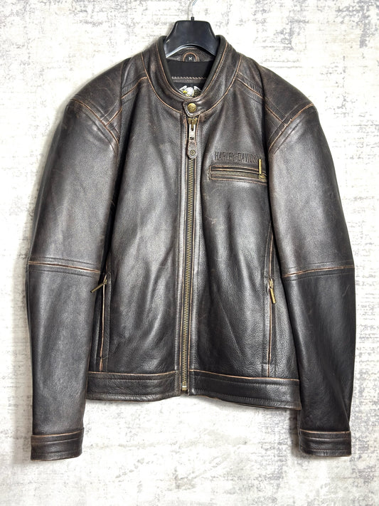 HARLEY DAVIDSON MOTORCYCLE BIKER JACKET SZ: M